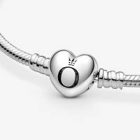 Pulsera Pandora Moments - Cadena De Serpiente Con Broche De Corazón