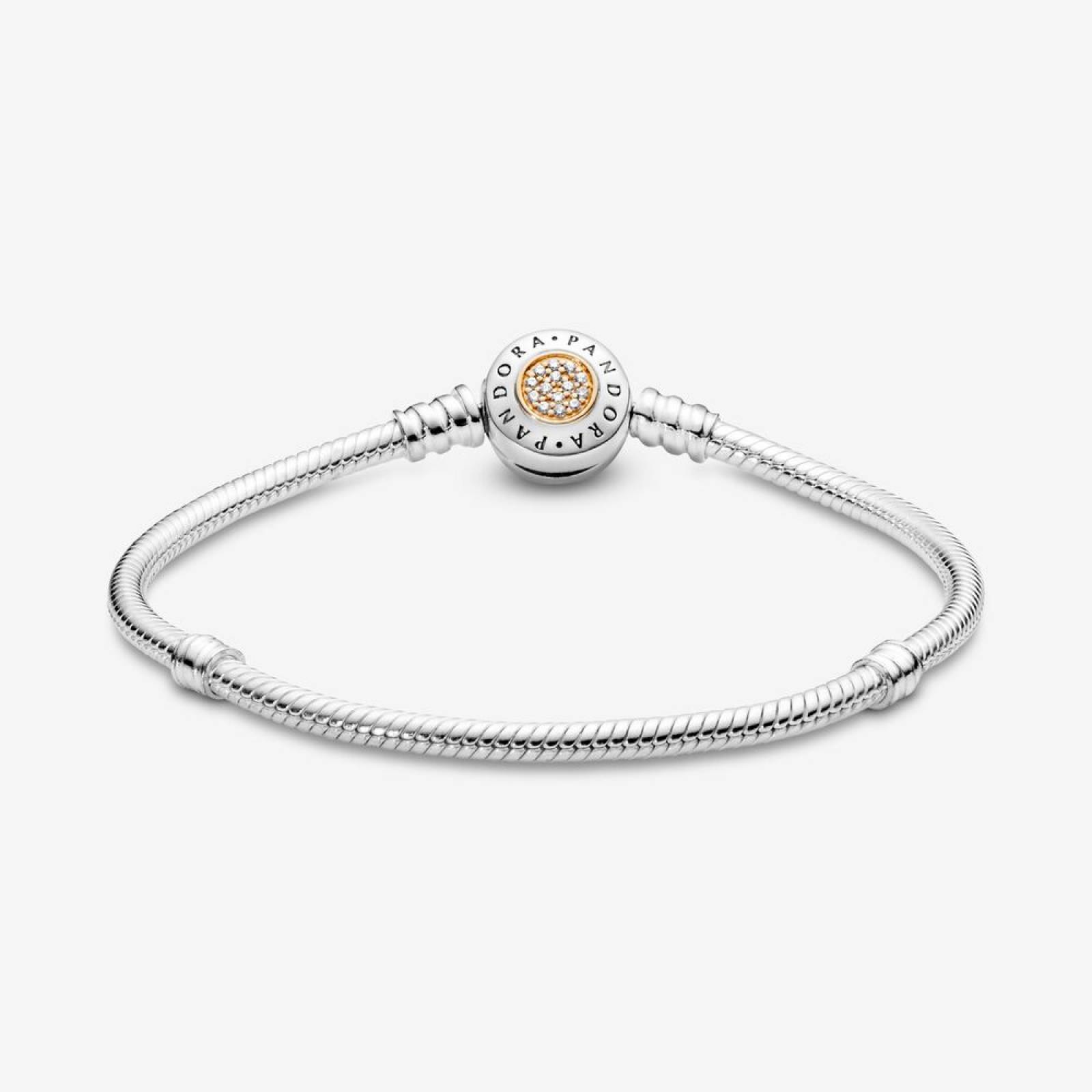 Brazalete Pandora Moments - Cadena de Serpiente con Broche con Logotipo