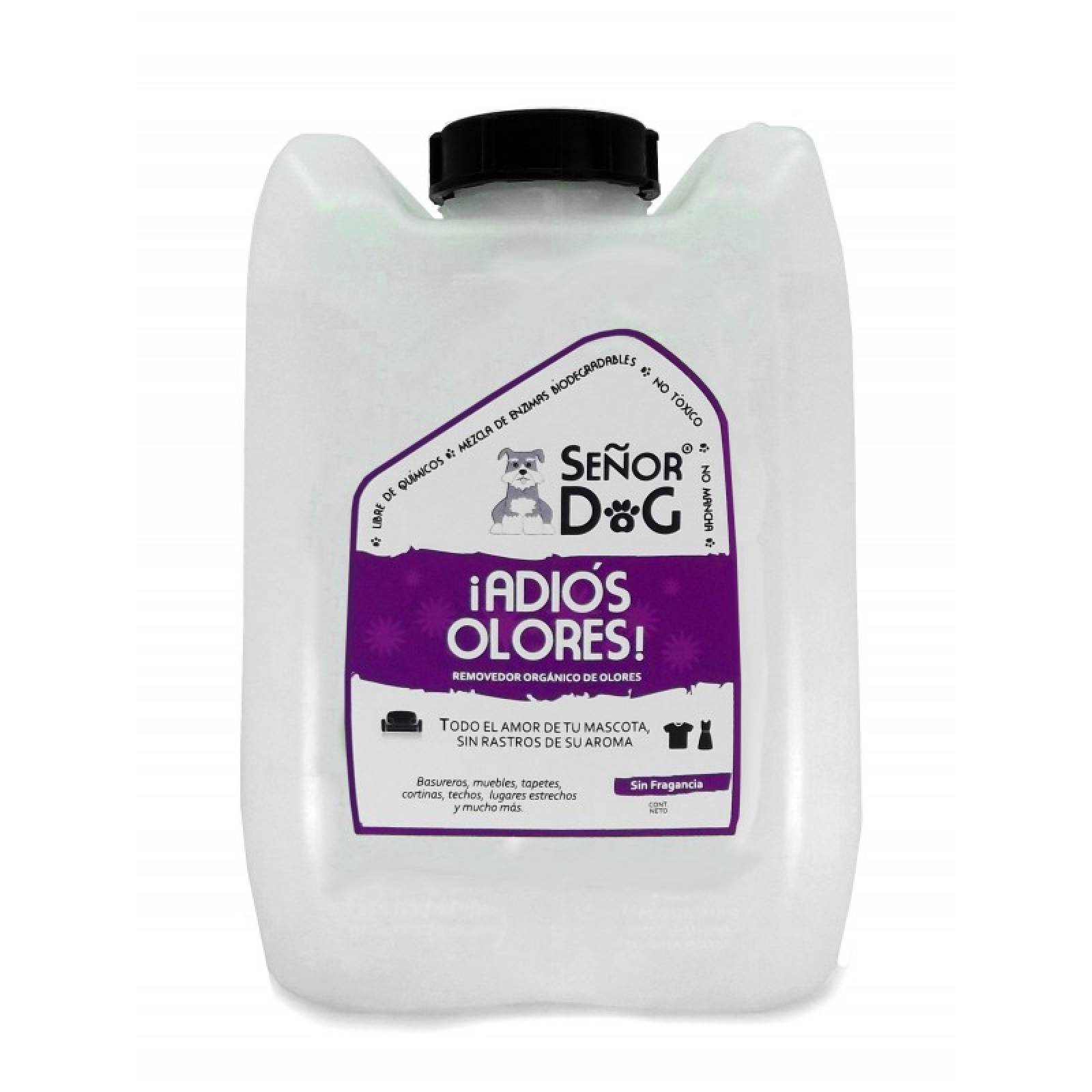 Señor Dog® 5 litros ¡Adiós Olores! Fórmula Bioenzimática. Elimina Olores De Orines y heces