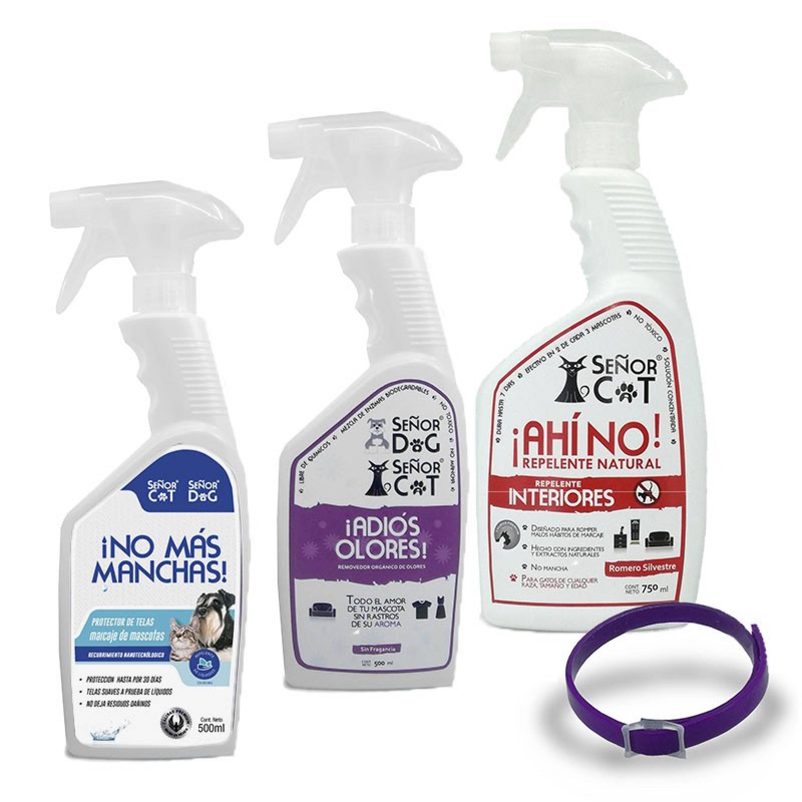Señor Cat® ¡Ahí No! Nivel 3 Interiores. Marcaje Territorial. Top Cat Kit. Repelente natural de gatos