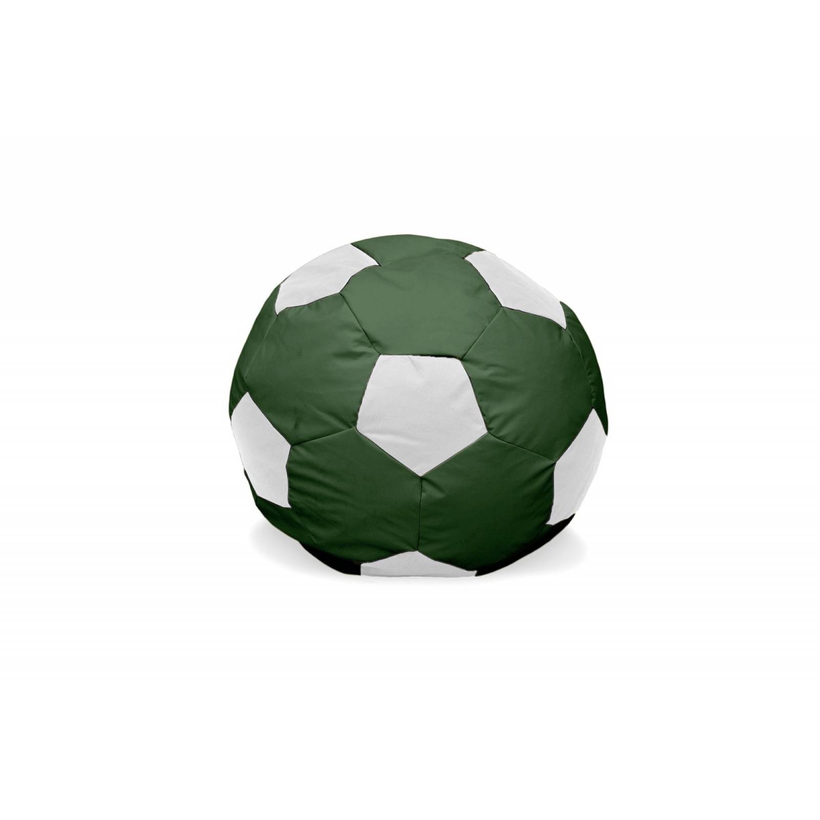 PUFF BALON FUTBOL VERDE CON BLANCO