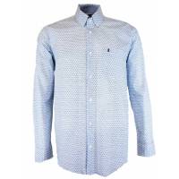Camisa Dioro;manga Larga;estampado;blancos ; Mediana