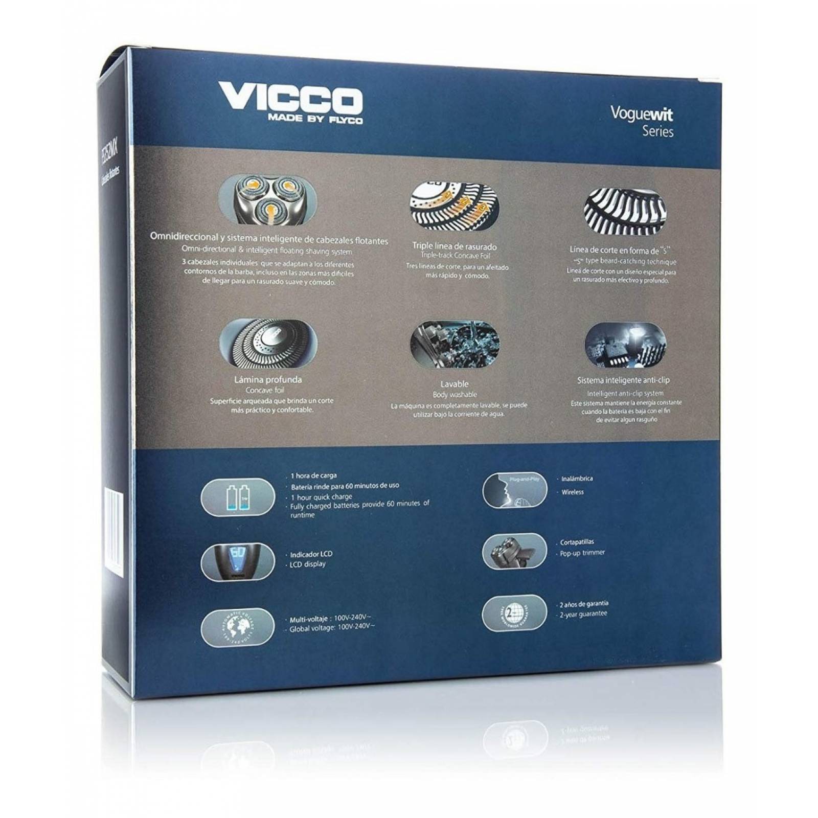 Rasuradora Marca Vicco Made By Flyco Modelo FS352MX