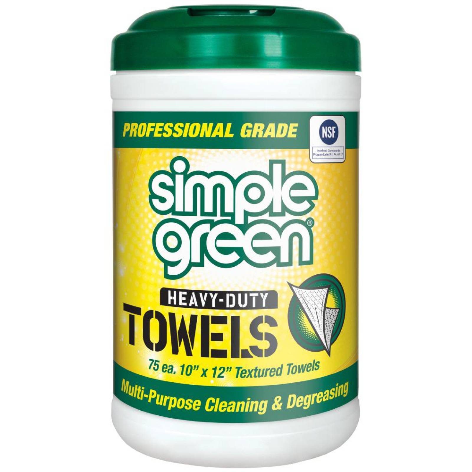 Simple Green Pro Grade Heavy Duty Towels 75 Count Canister 