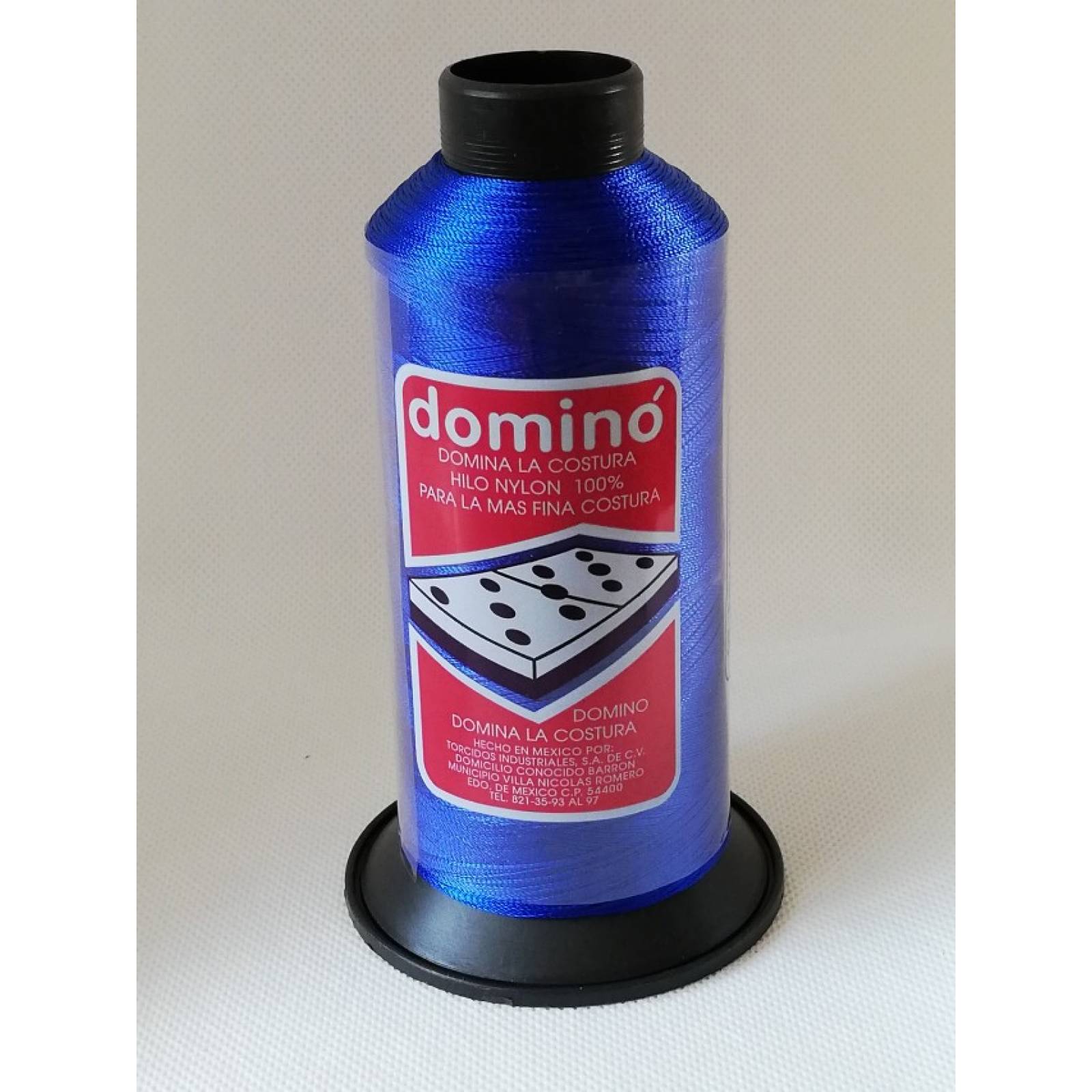Hilos Dominó 1 pza (120g) Nylon N°8 Color Azul Rey