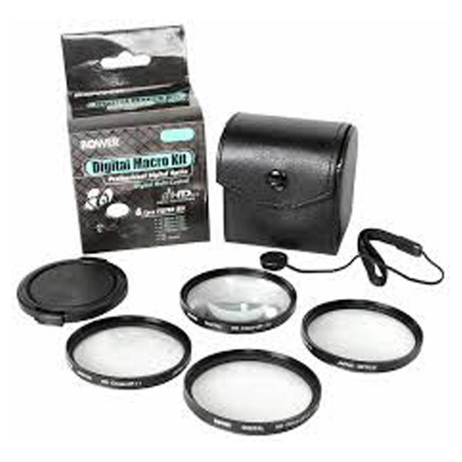 KIT BOWER DE 67 PULG CON 4 MACRO FILTROS FCC67C6 1 2 4 10 TAPA Y SALVATAPA 