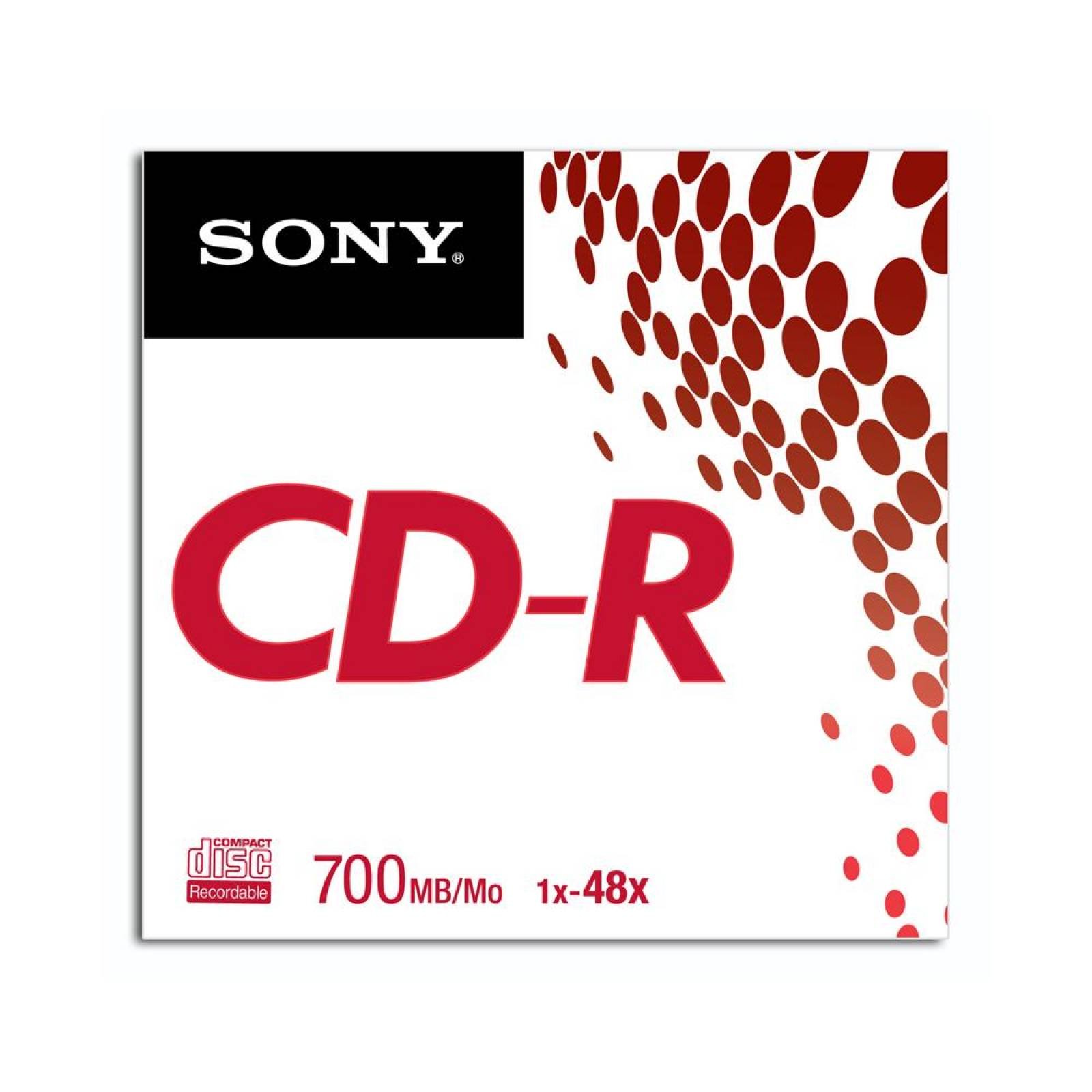 CD R SONY EN SOBRE 80MIN 700MB 48X GRABABLE 