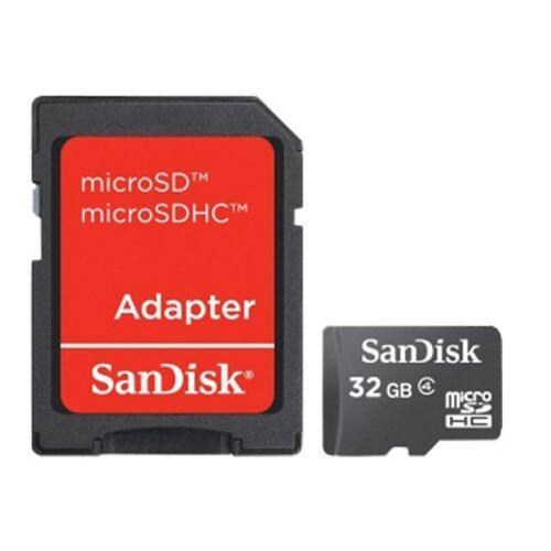 MEMORIA SANDISK MICRO SD 32GB CLASE 4 C/ADAPTADOR 