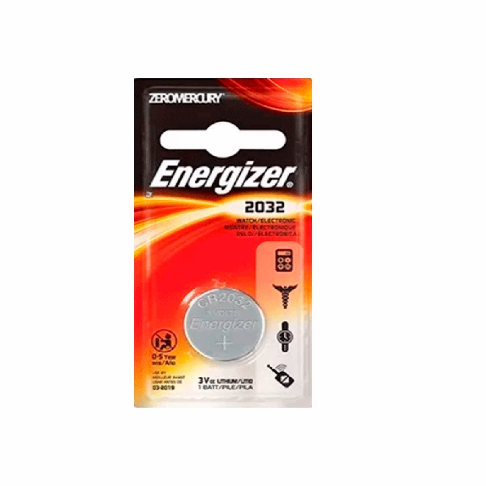 PILA ENERGIZER BOTON CR2032 3V RELOJ CONTROL ALARMA 