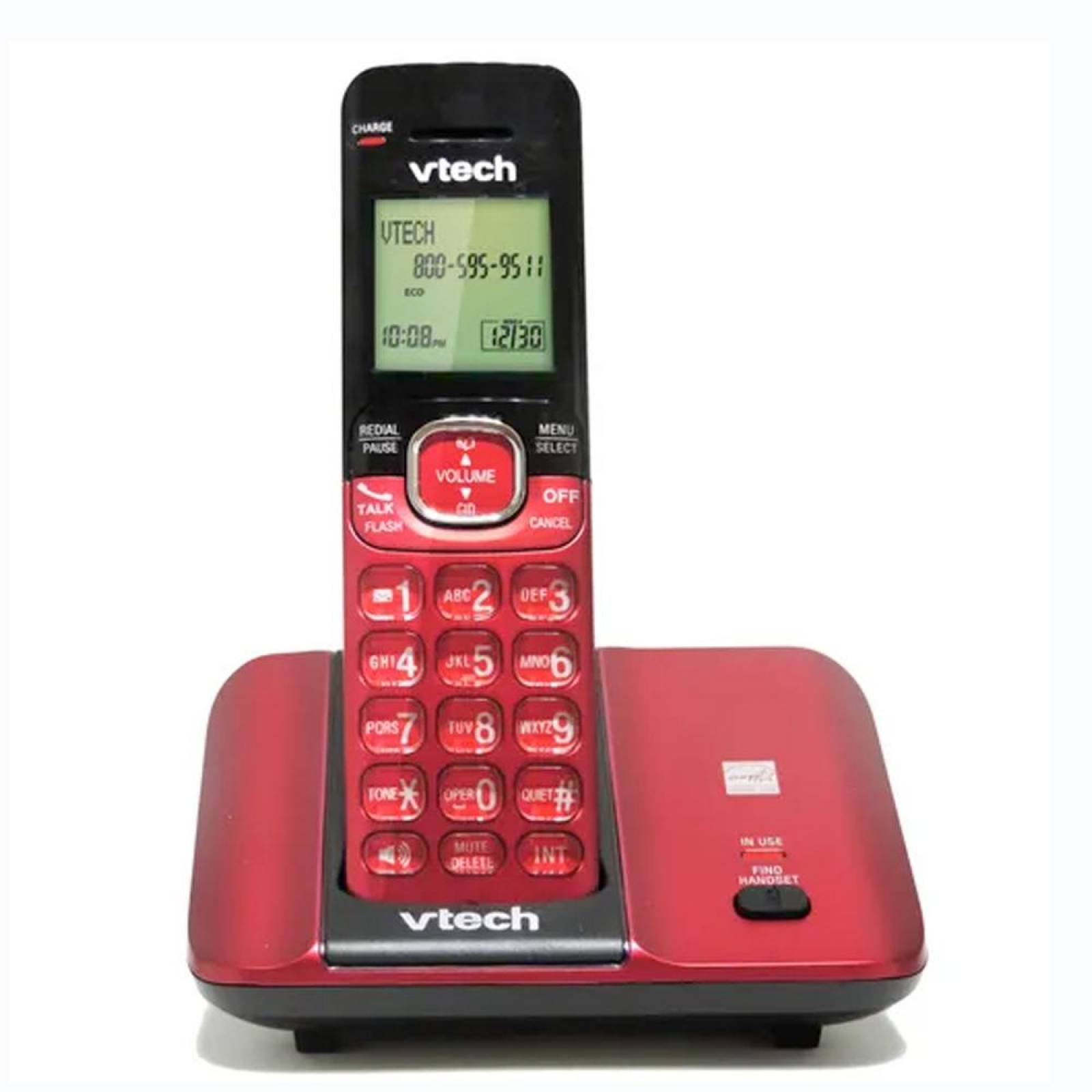 Teléfono Inalámbrico Vtech Cs6519 Rojo 