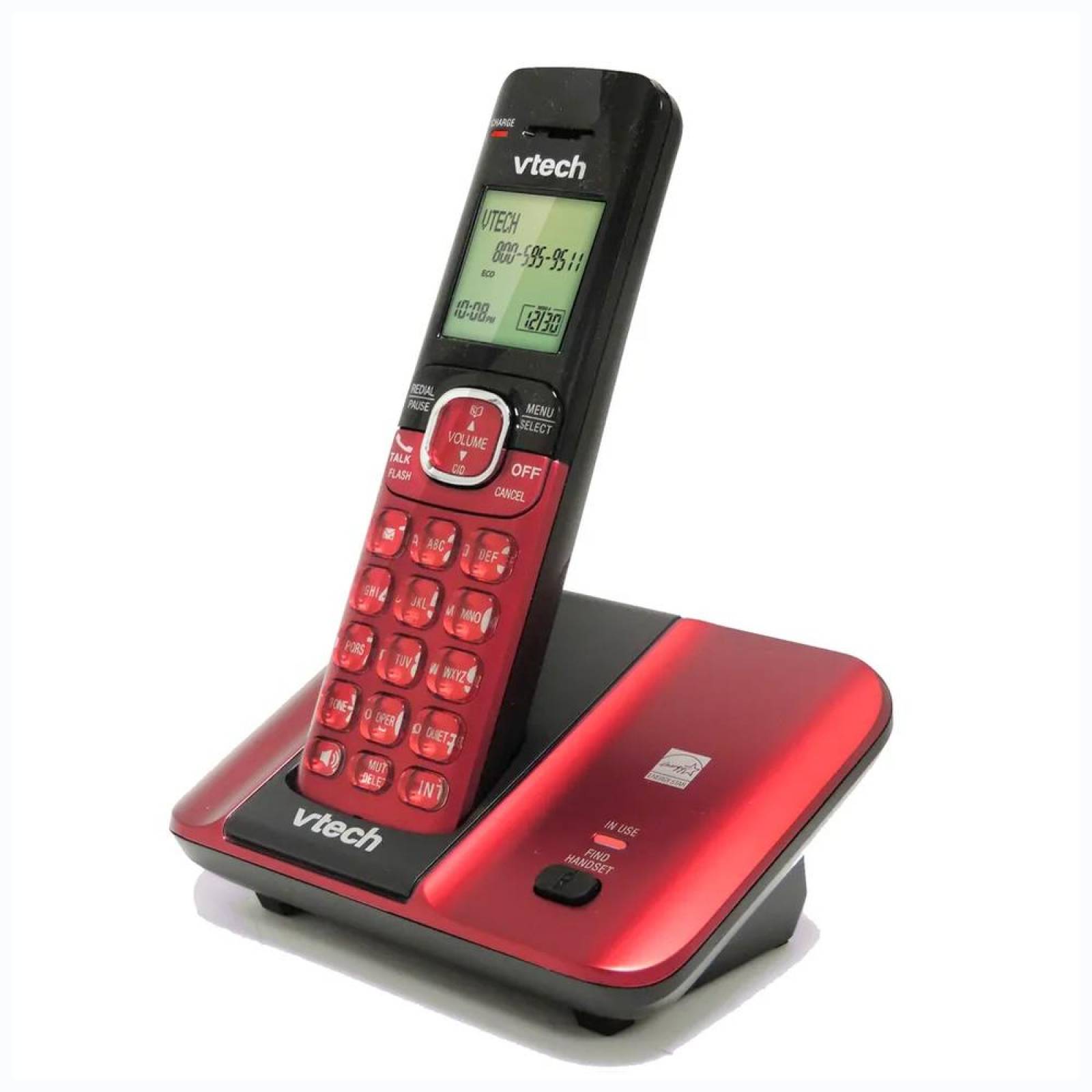 Teléfono Inalámbrico Vtech Cs6519 Rojo 