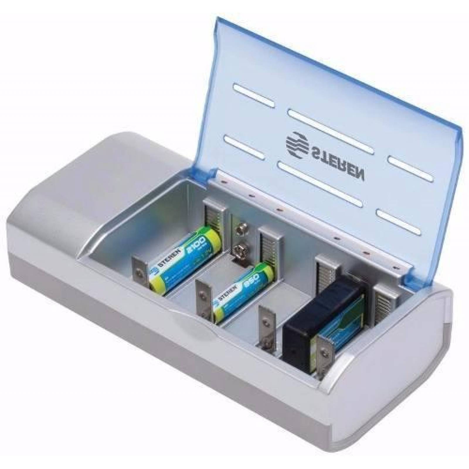 Cargador Steren Universal Todas Pilas Aa Aaa C D 9v Crg-500 