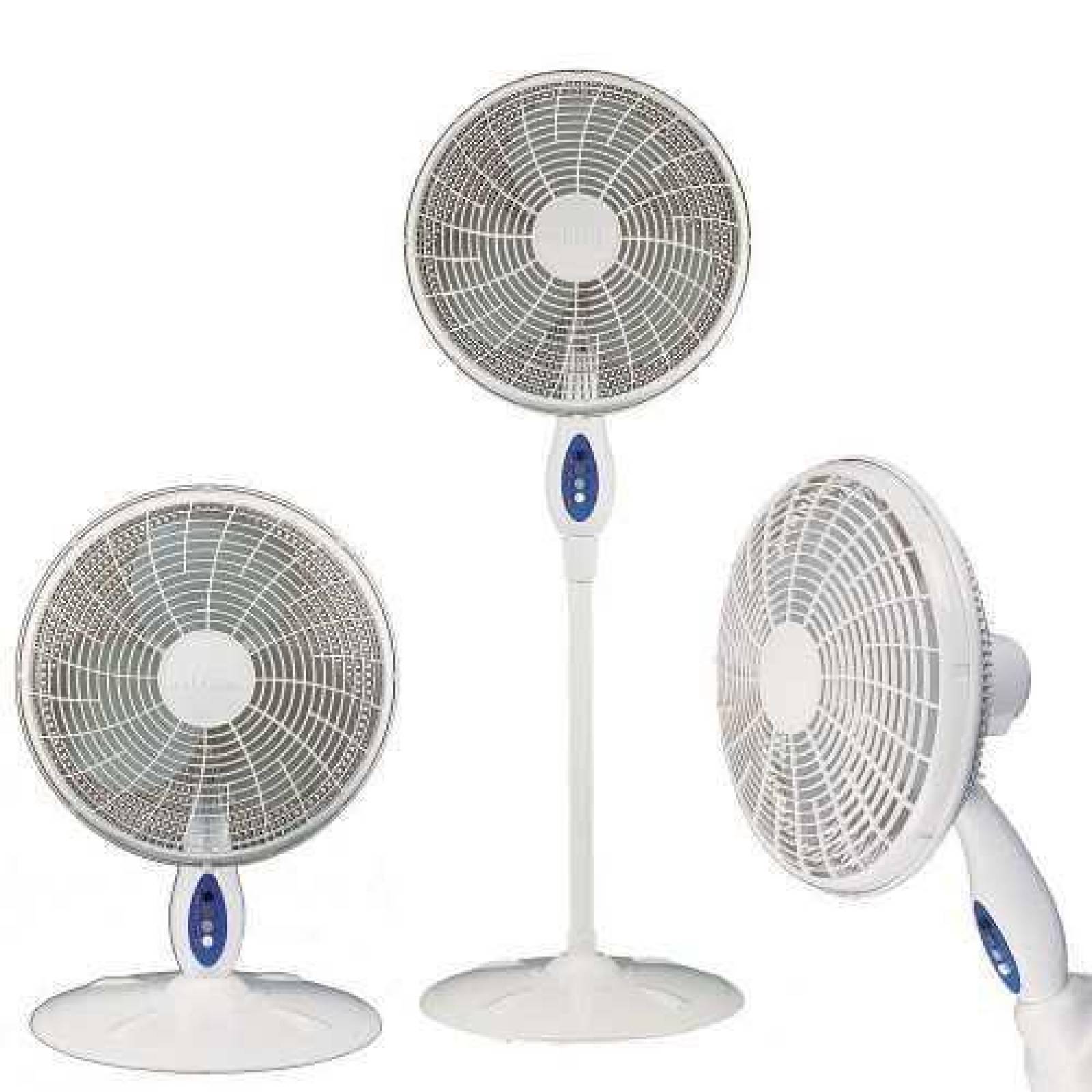 Ventilador 3 En 1 Mytek 3141 Blanco Con 3 Aspas De Plástico, 16 De Di