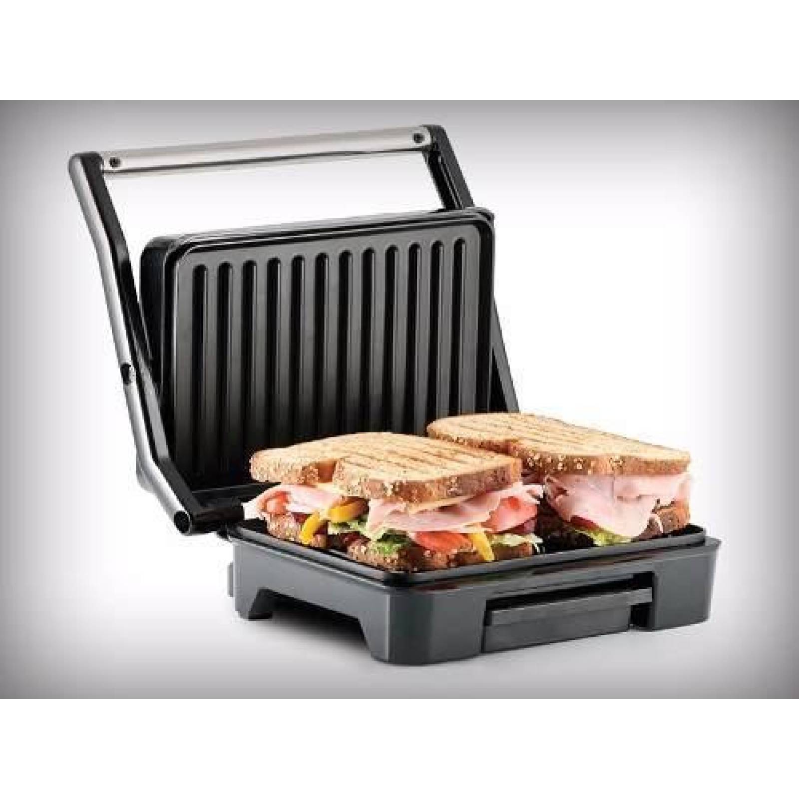 PARRILLA GRILL TAURUS TOSTARE ANTIADHERENTE ACERO INOX NEGRO 