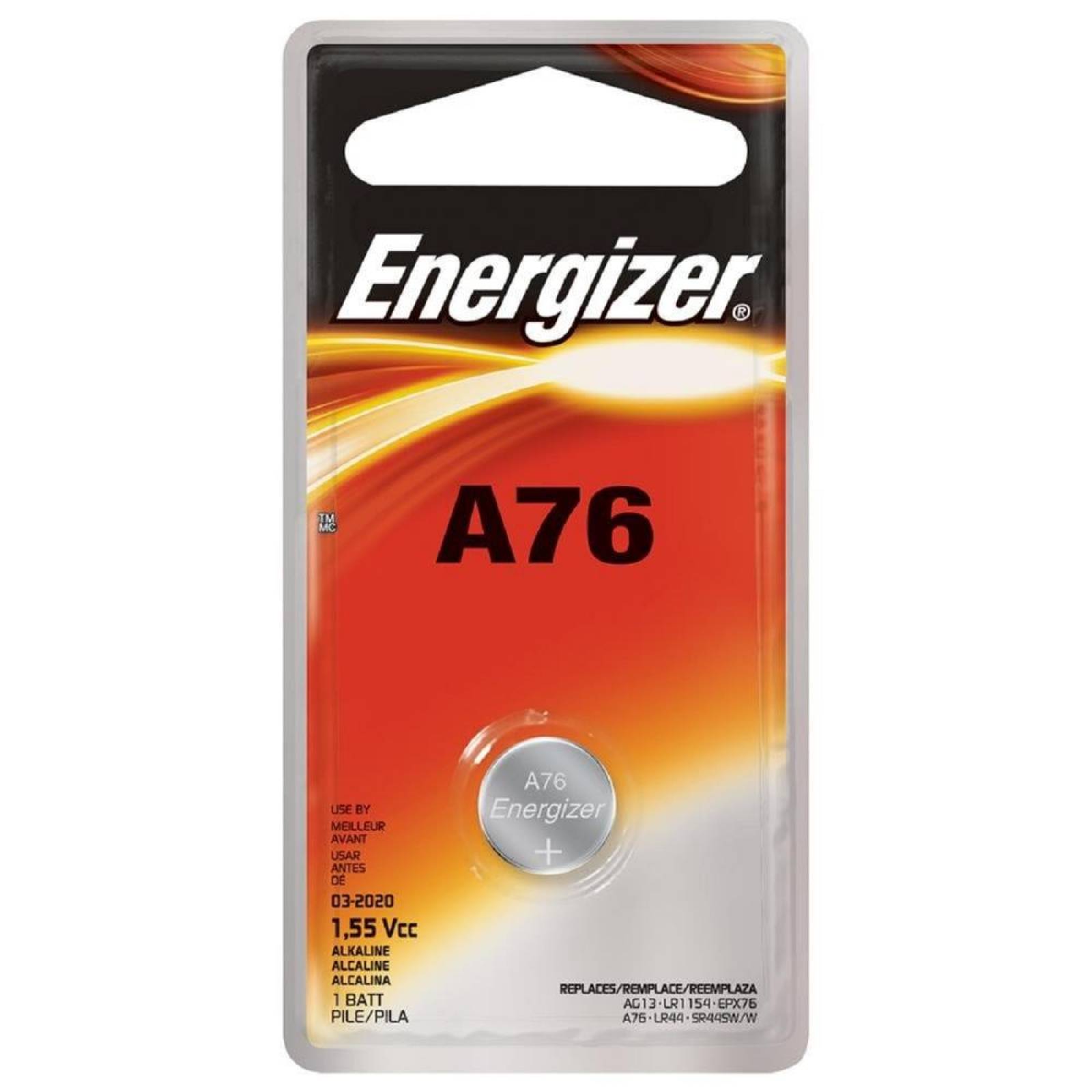 Pila Energizer Alcalina A76 A76bp lr44 ag13 1.5V 