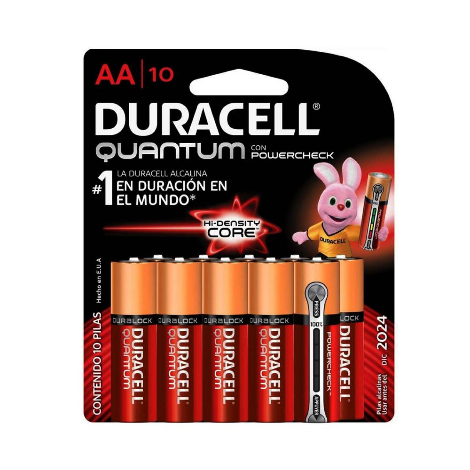 PILA DURACELL QUANTUM AA CON 10 