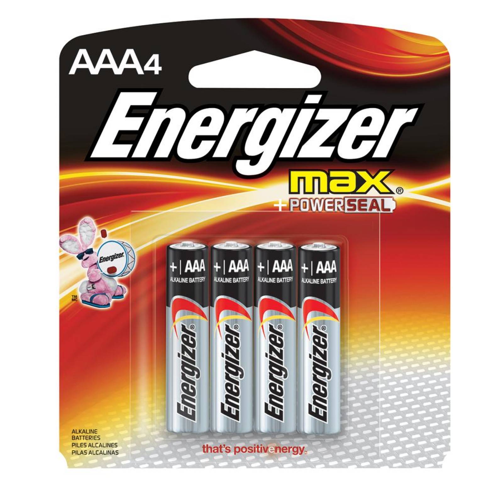 Pila Energizer Max Alcalina AAA Con 4 Piezas E92bp-4 
