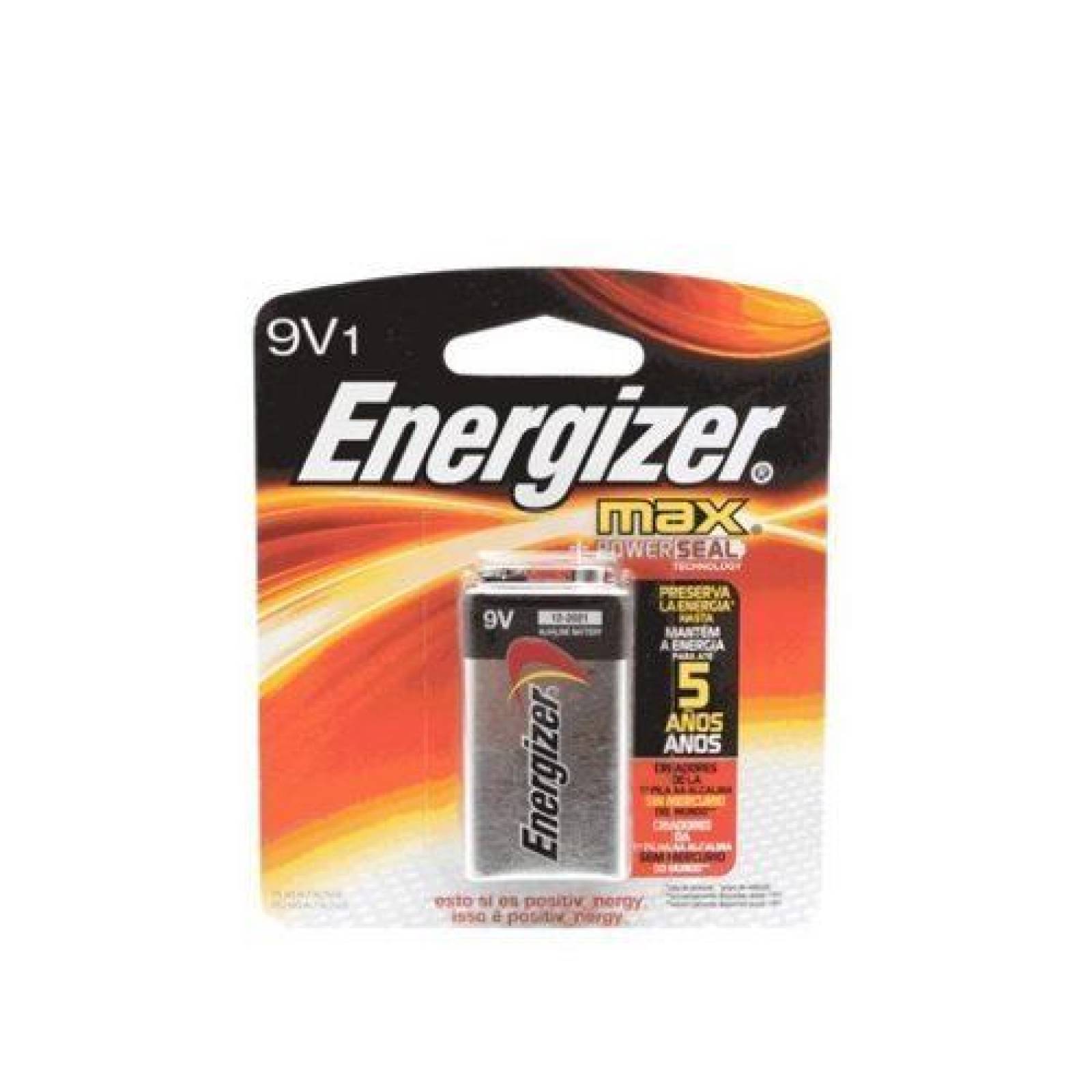 Pila Energizer Max Alcalina 9v Cuadrada 522bp-1 