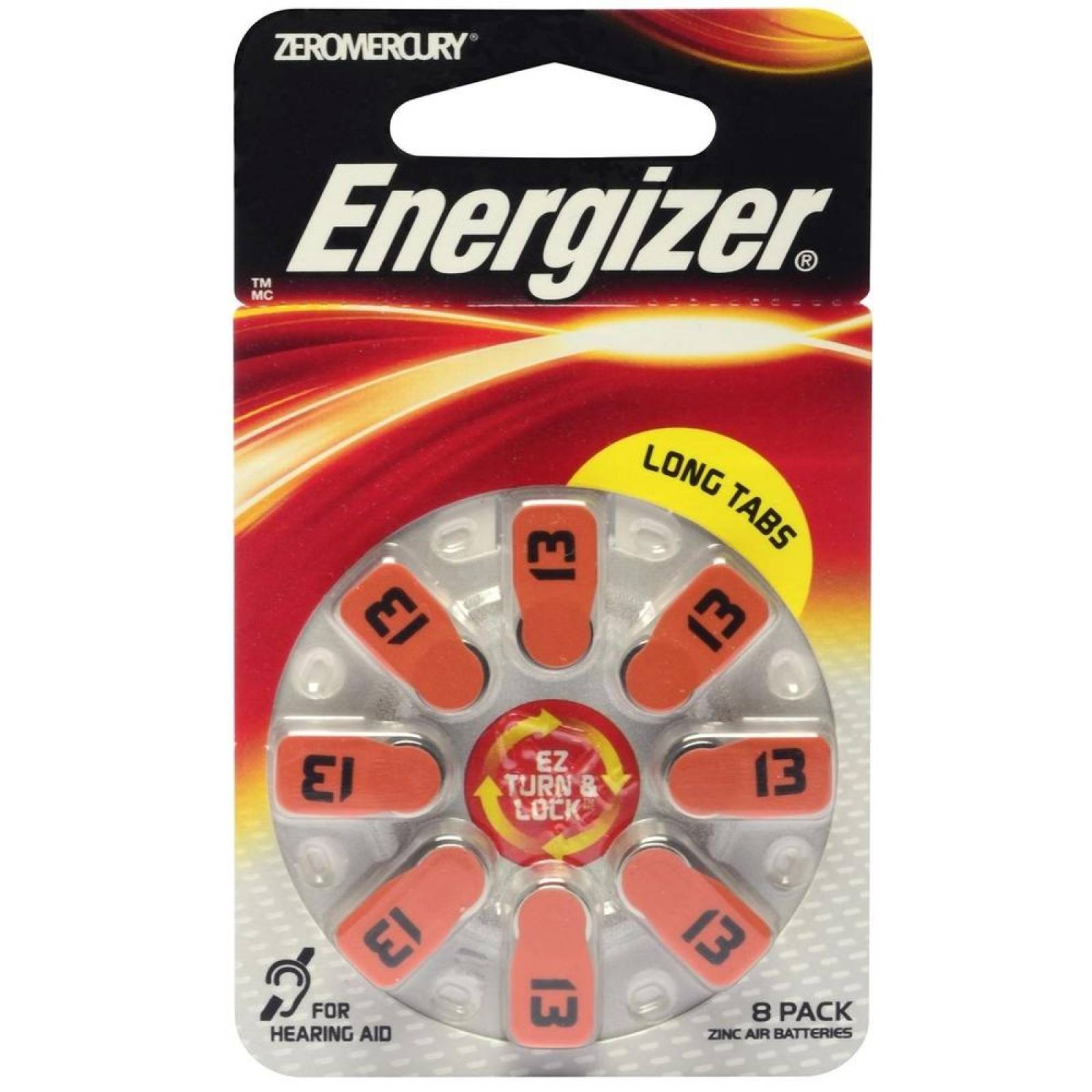 Pila Energizer Auditiva A13 Con 8 Pilas Botón 