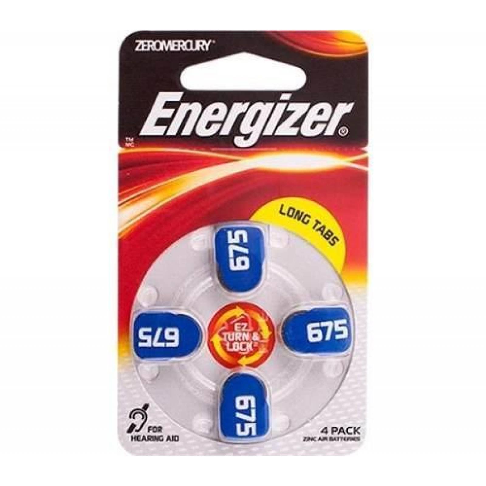 Pila Energizer Auditiva 675 Con 4 pilas Botón 