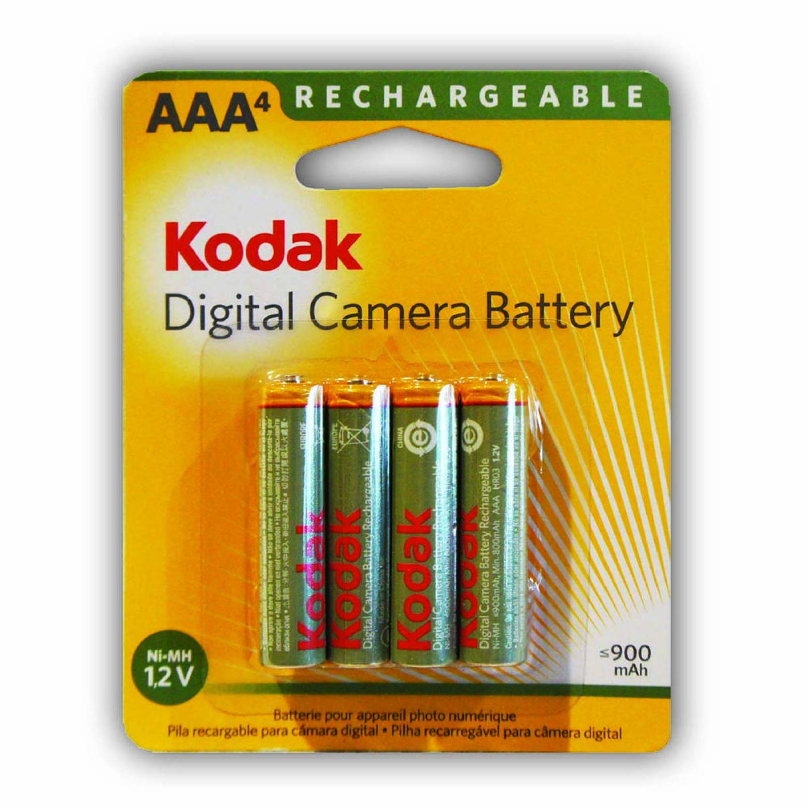 Pila Kodak Recargable Aaa Con 4 Piezas 1.2v 900mah 