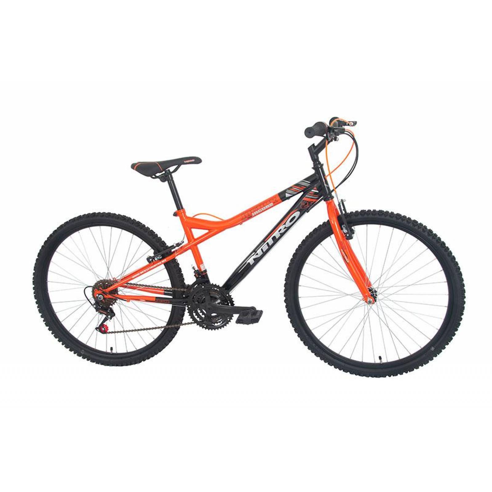 BICICLETA NITRO JAGUAR26PS MONTAÑA DE ACERO R26 18V NEGRA 