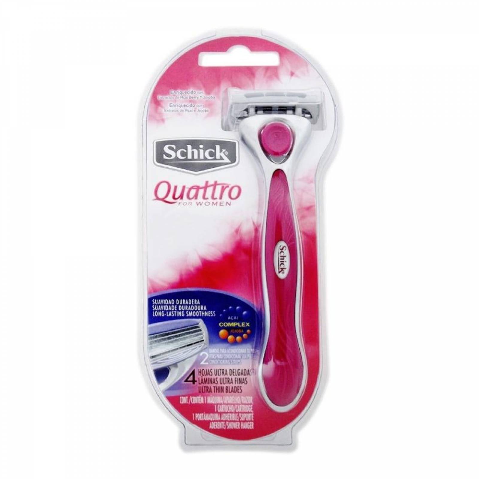 Rastrillo Schick Quattro Mujer Blister C/2 