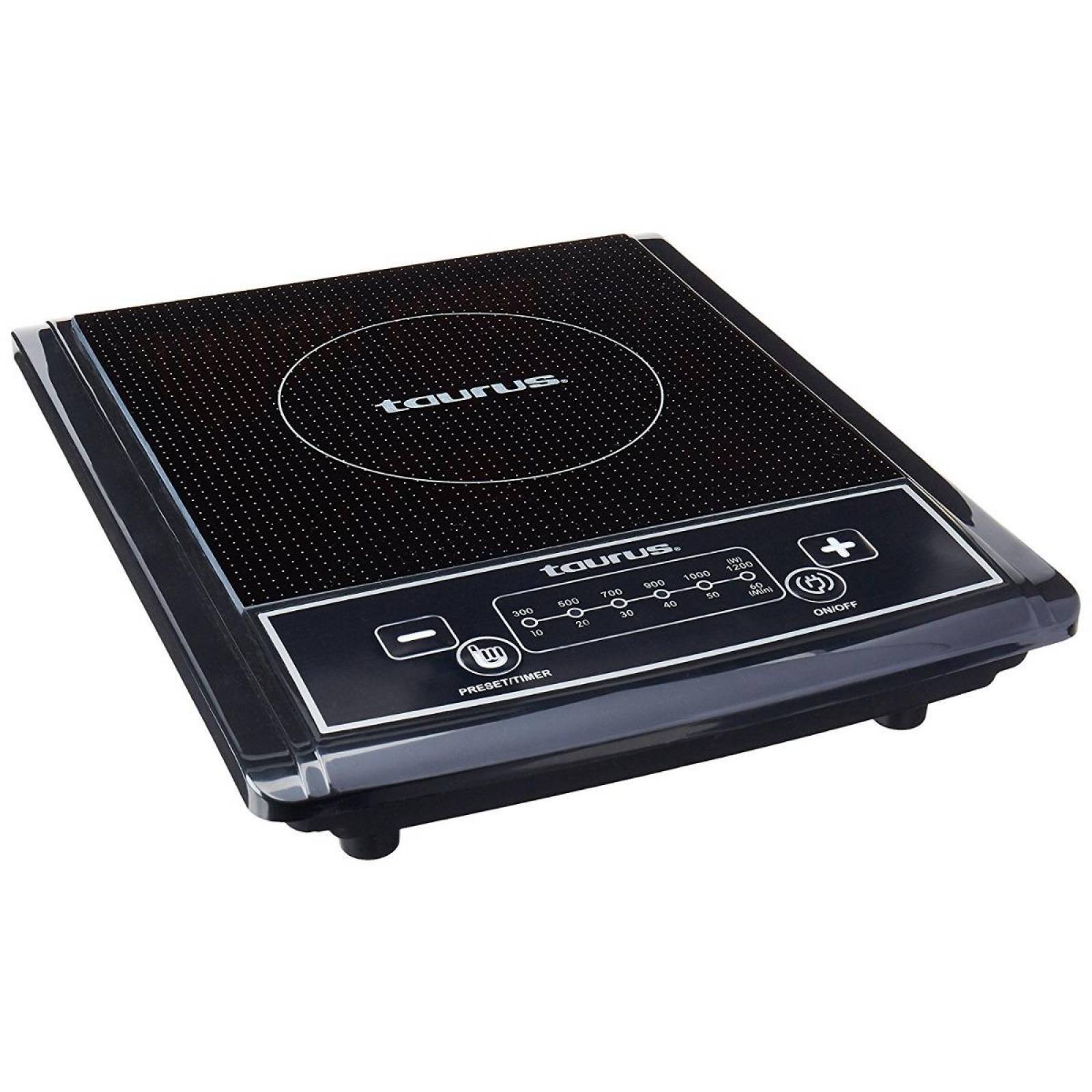 PARRILLA DE INDUCCION TAURUS URANUS VIDRIO NEGRO 