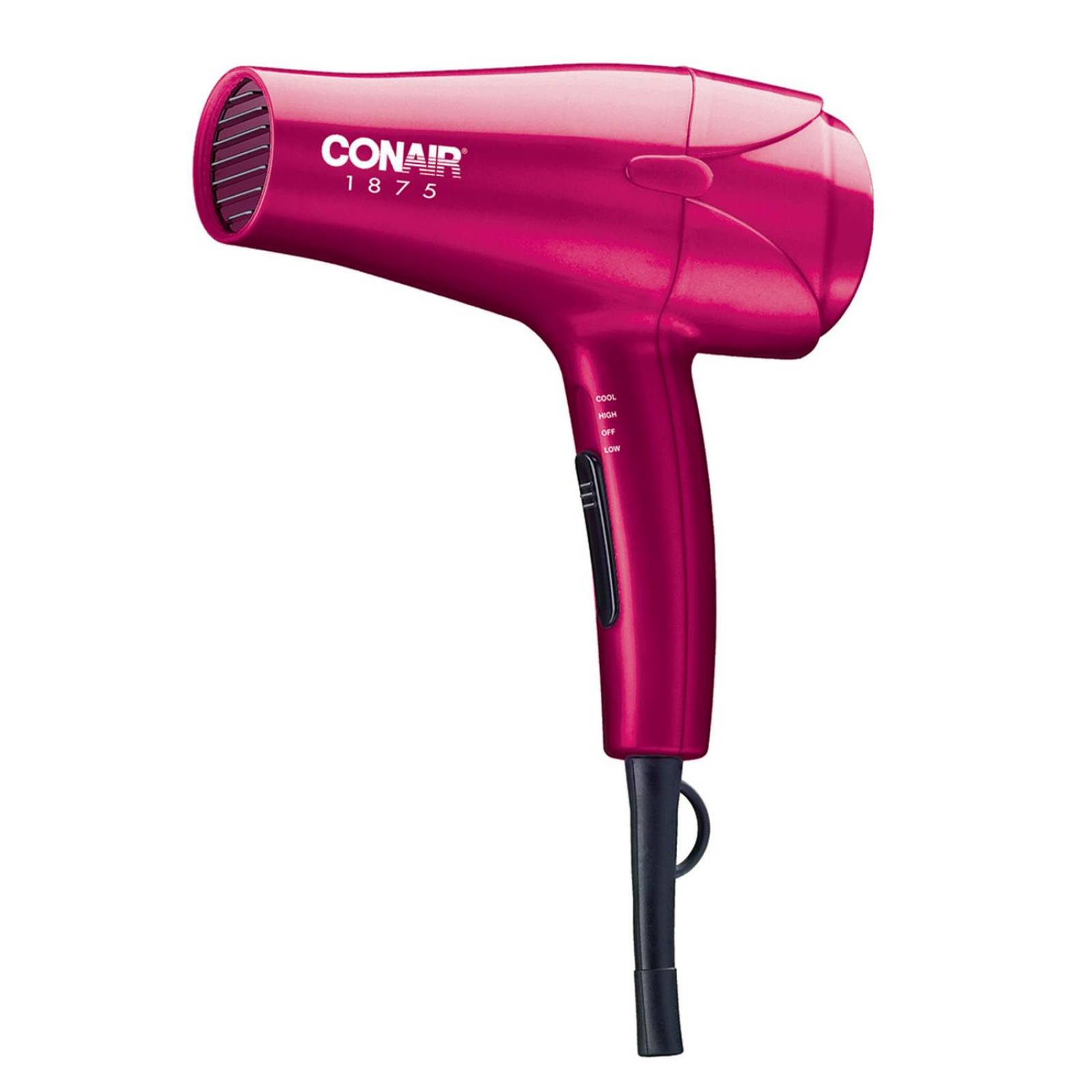 Secadora Cabello Conair Cerámica Titanio Iones Compacta Pelo Color Negro