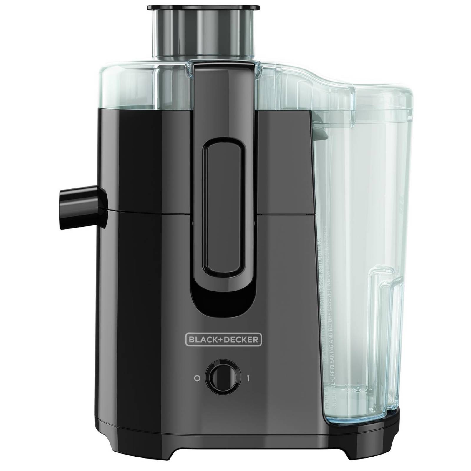 BLACK+DECKER Extractor de jugo de frutas y verduras de 400 vatios, negro,  JE2400BD