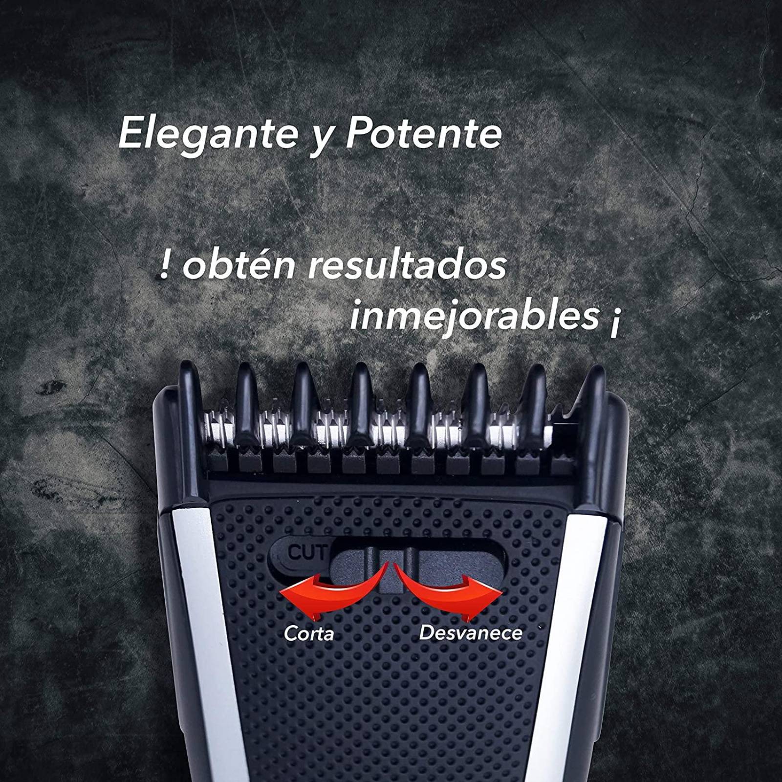 Kit Peluquería Rca Máquina Recortadora Barba Pelo Cabello Viaje 