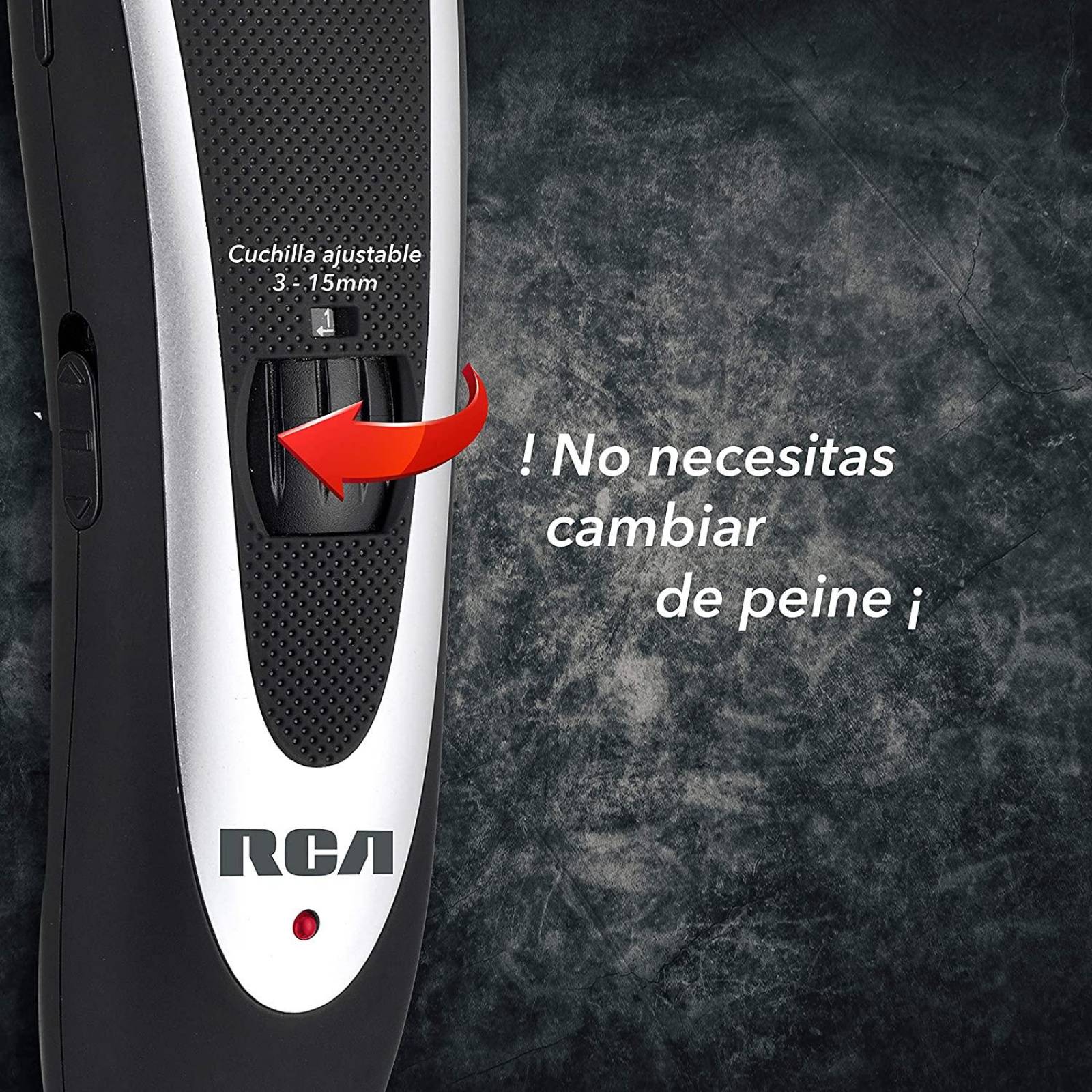 Kit Peluquería Rca Máquina Recortadora Barba Pelo Cabello Viaje 