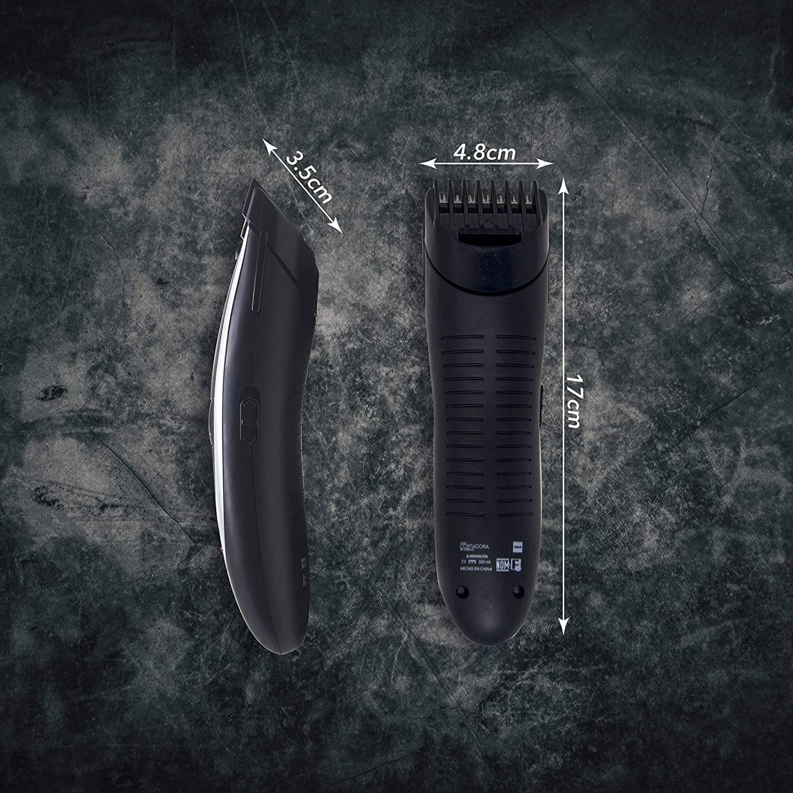 Kit Peluquería Rca Máquina Recortadora Barba Pelo Cabello Viaje 