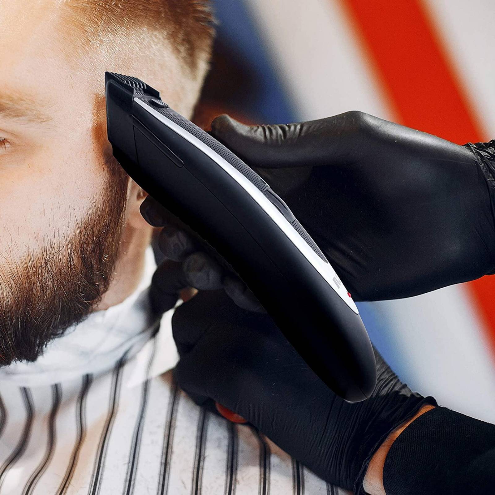 Kit Peluquería Rca Máquina Recortadora Barba Pelo Cabello Viaje 