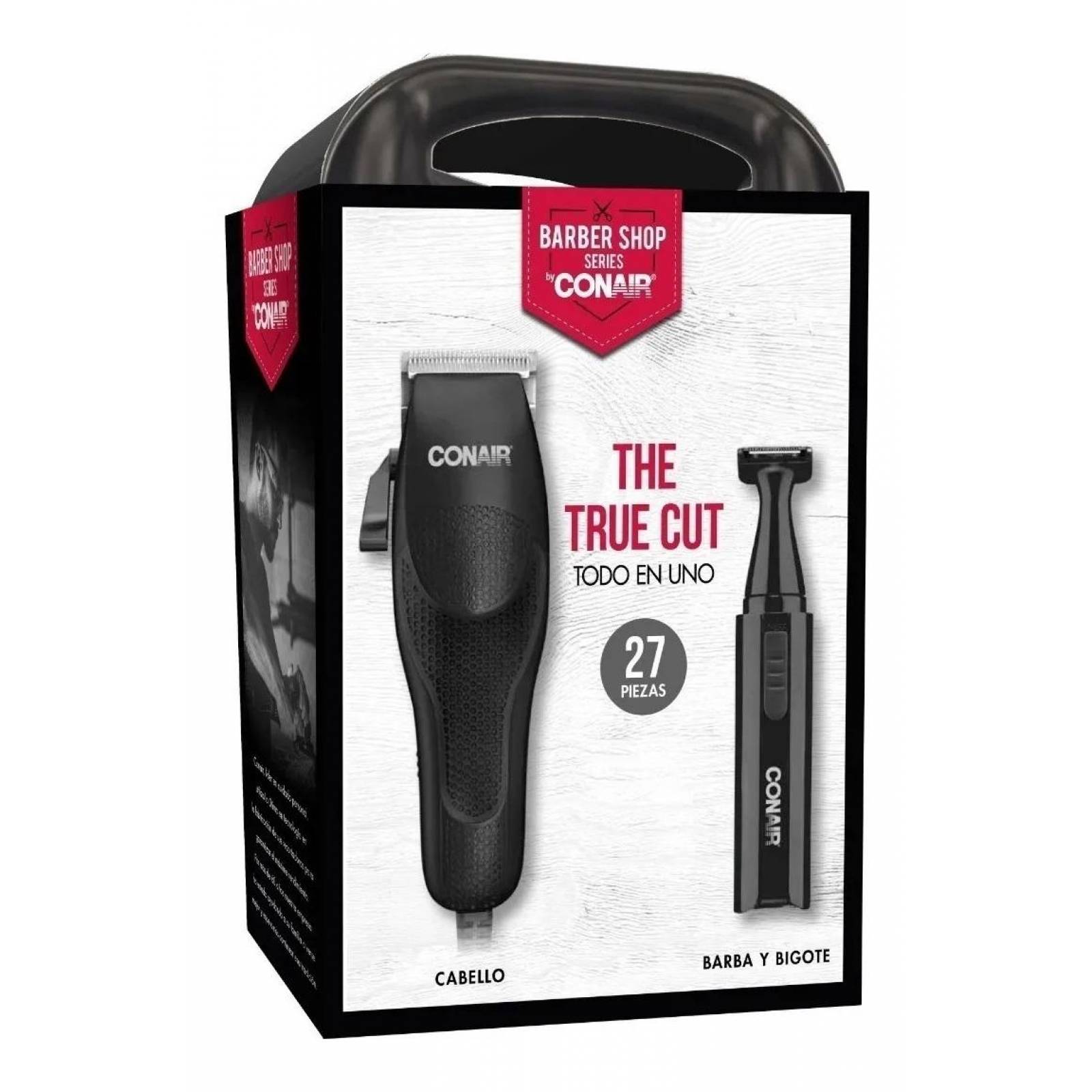 Kit Peluquería Conair Máquina Recortadora Cabello Barba Viaje Hct351 