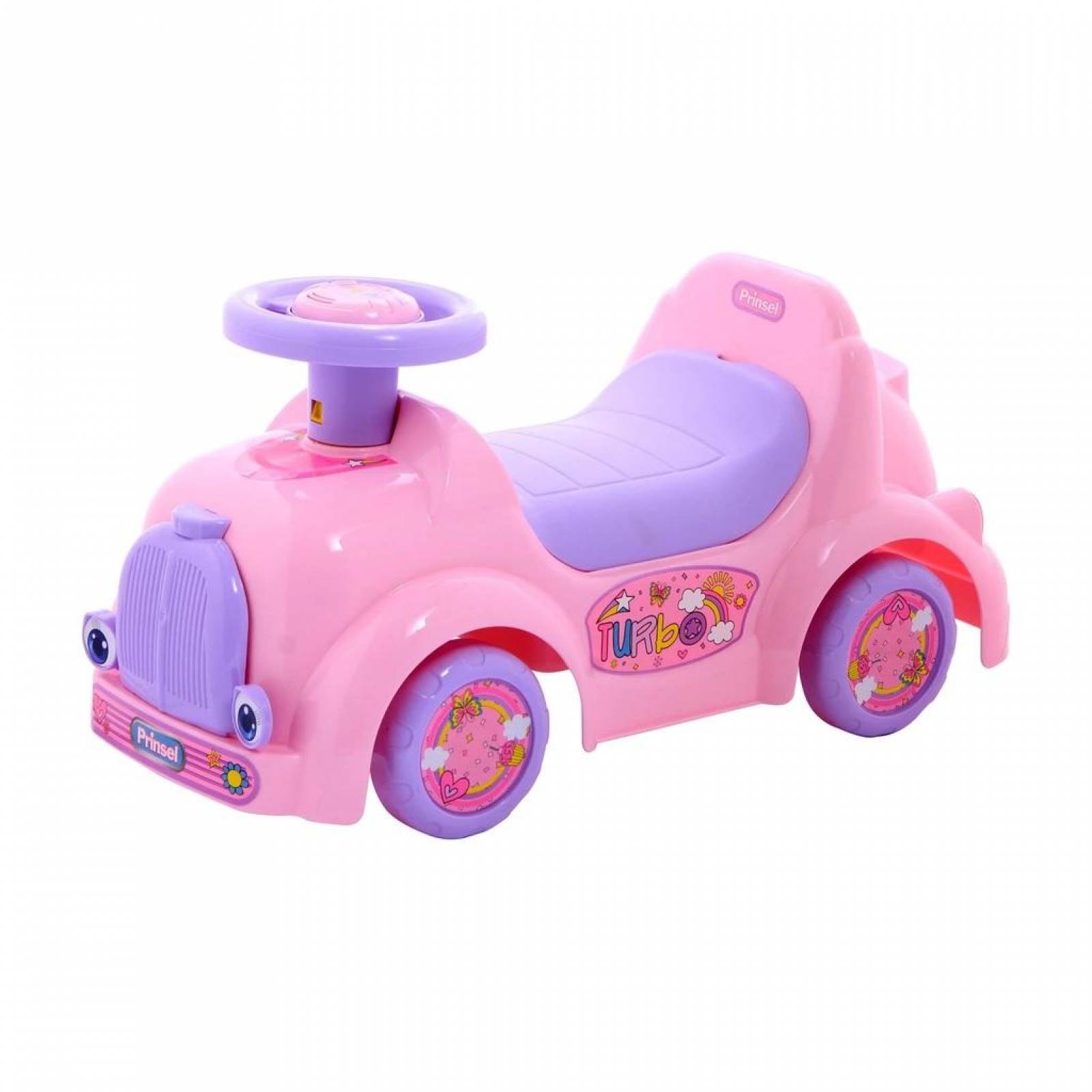 Carrito Montable Prinsel Turbo Contenedor Claxon Rosa 