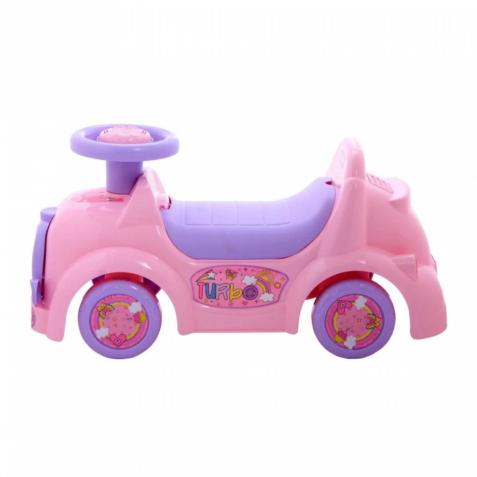 Carrito Montable Prinsel Turbo Contenedor Claxon Rosa 