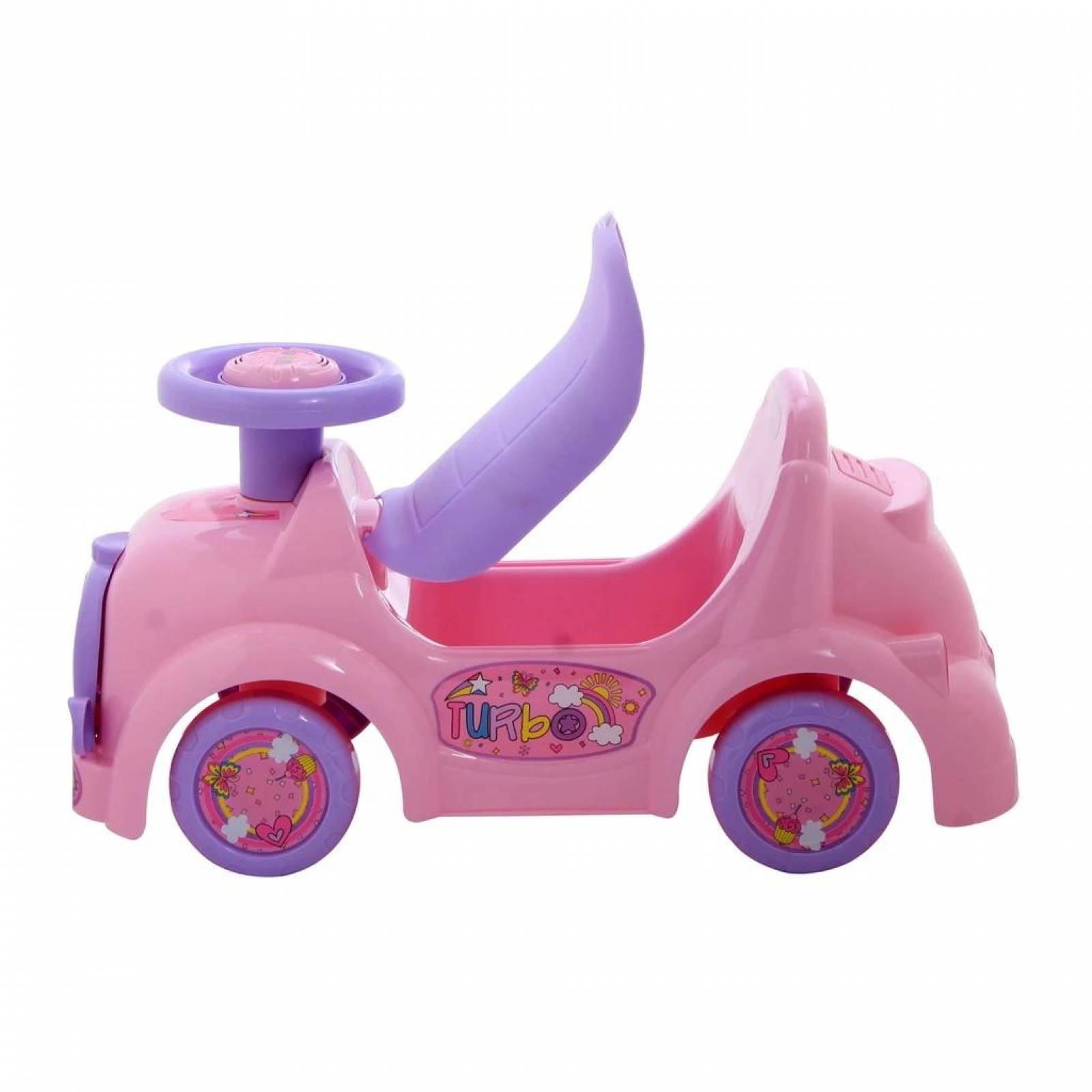 Carrito Montable Prinsel Turbo Contenedor Claxon Rosa 