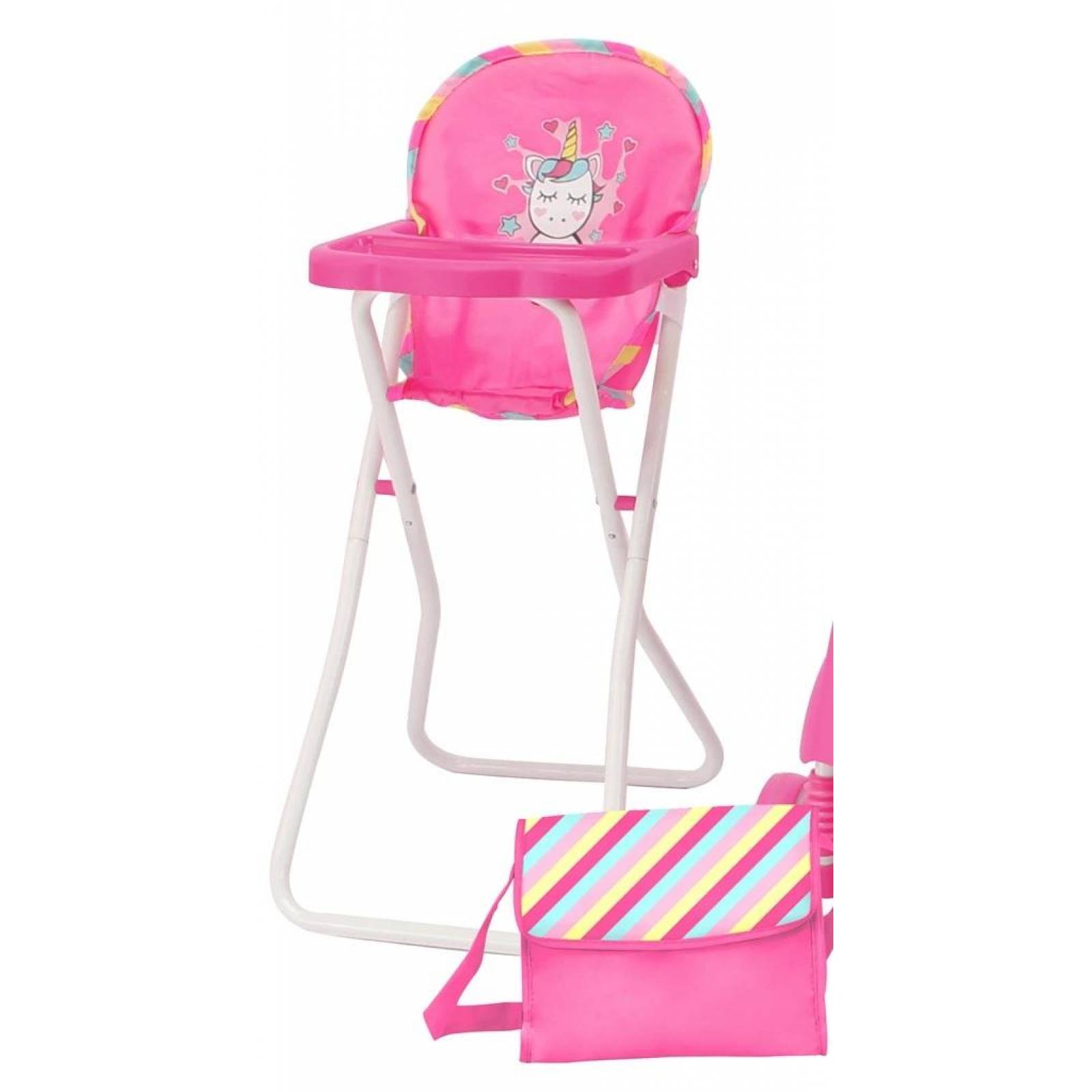 Combo Juguete Prinsel Carriola + Cuna + Portabebe Unicornio 