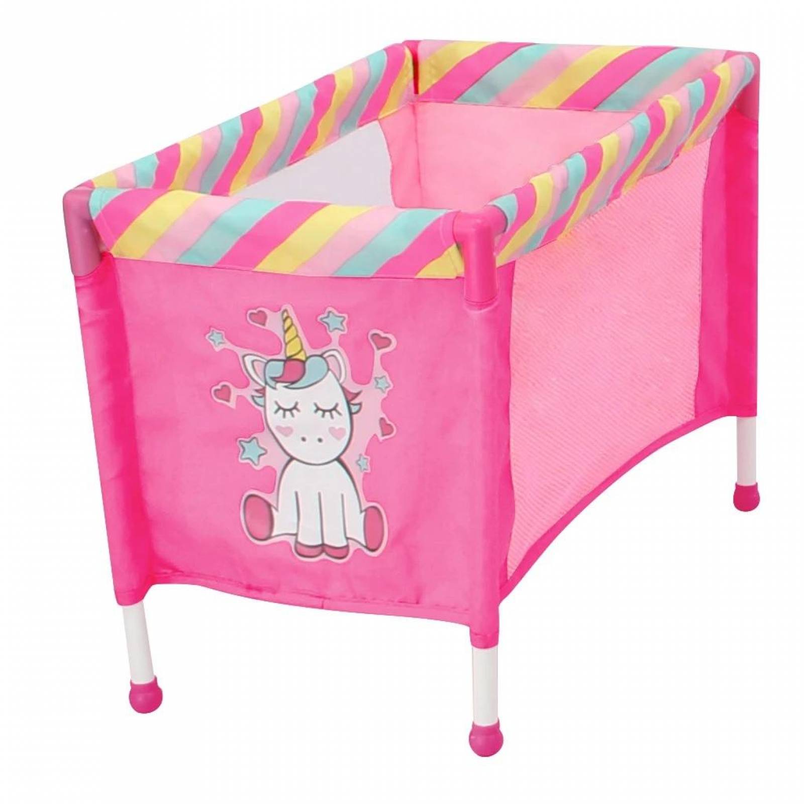 Combo Juguete Prinsel Carriola + Cuna + Portabebe Unicornio 