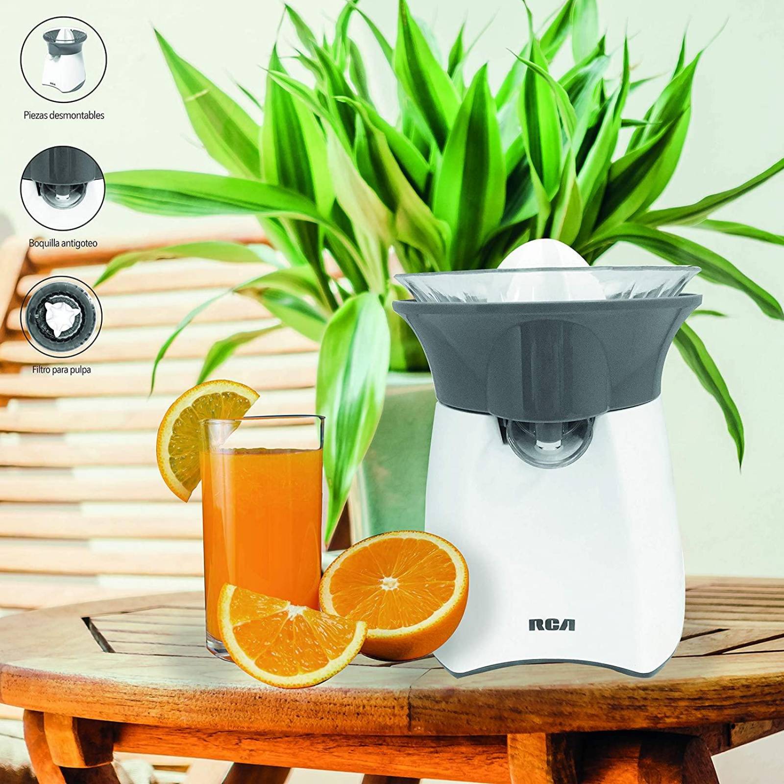 Exprimidor Eléctrico Cítricos Rca Naranja Limón Mandarina 