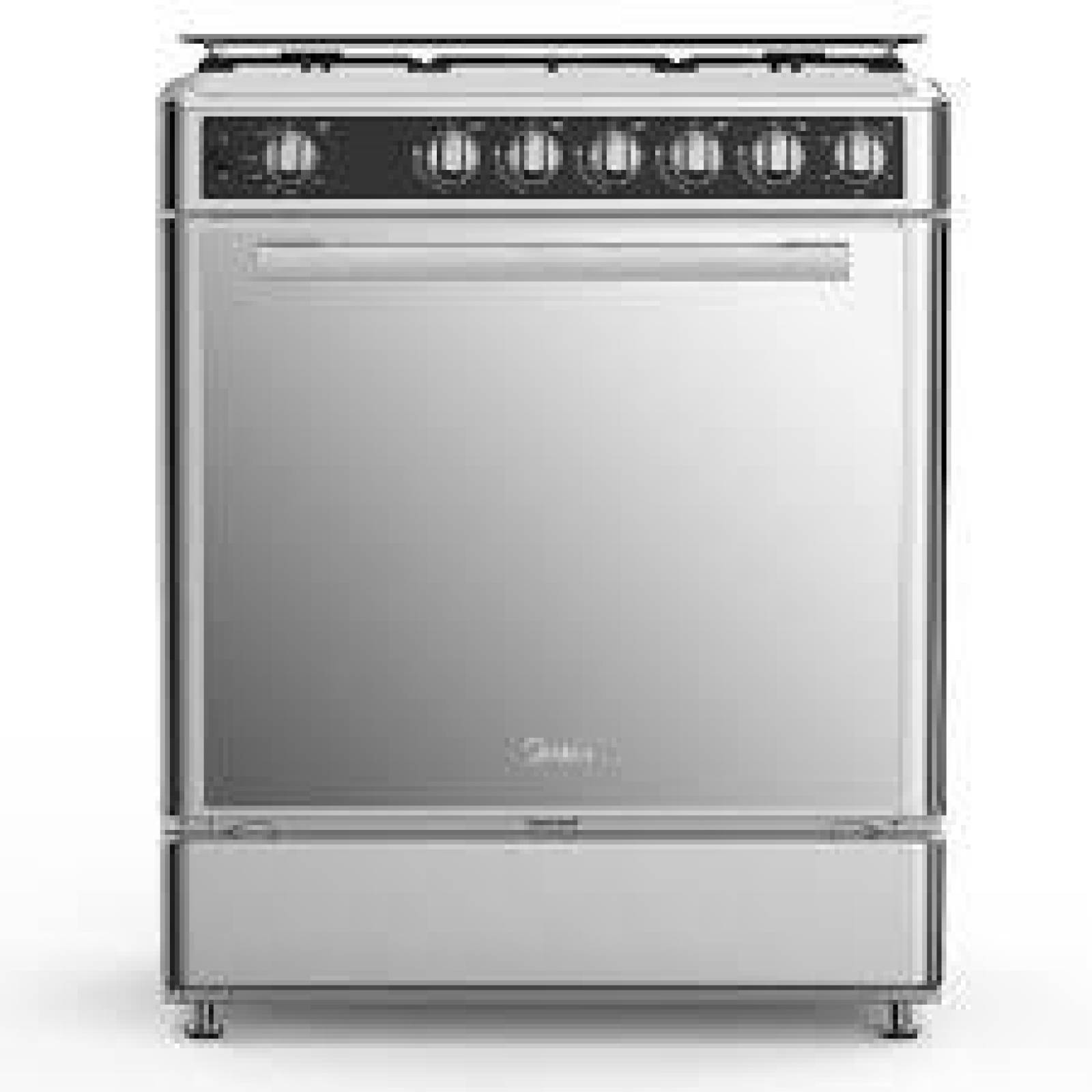 Estufa Midea Mgs30fs2emss Multigas 5 Quemadores Con Visor 