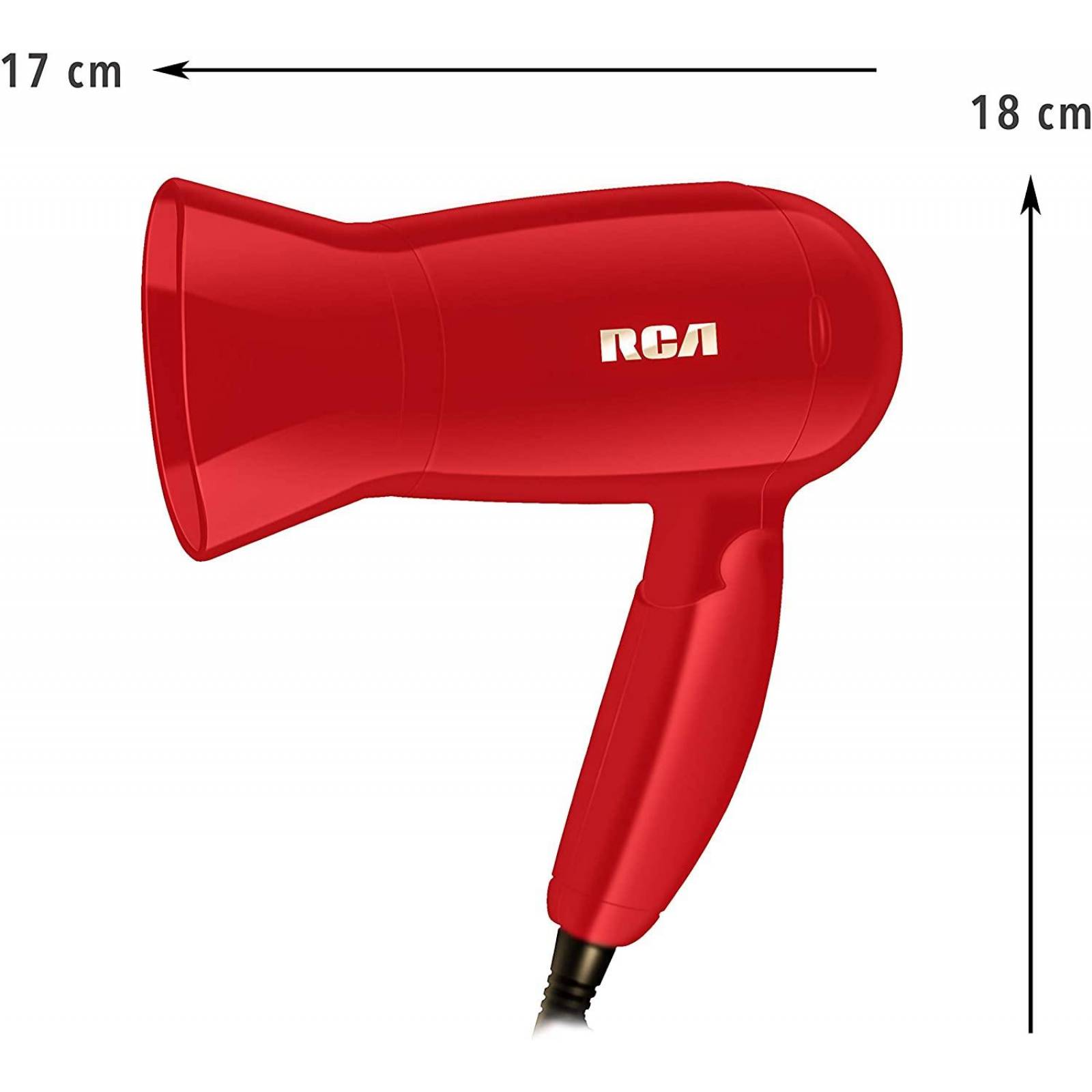 Secadora De Cabello RCA Compacta Ultra Ligera Viaje