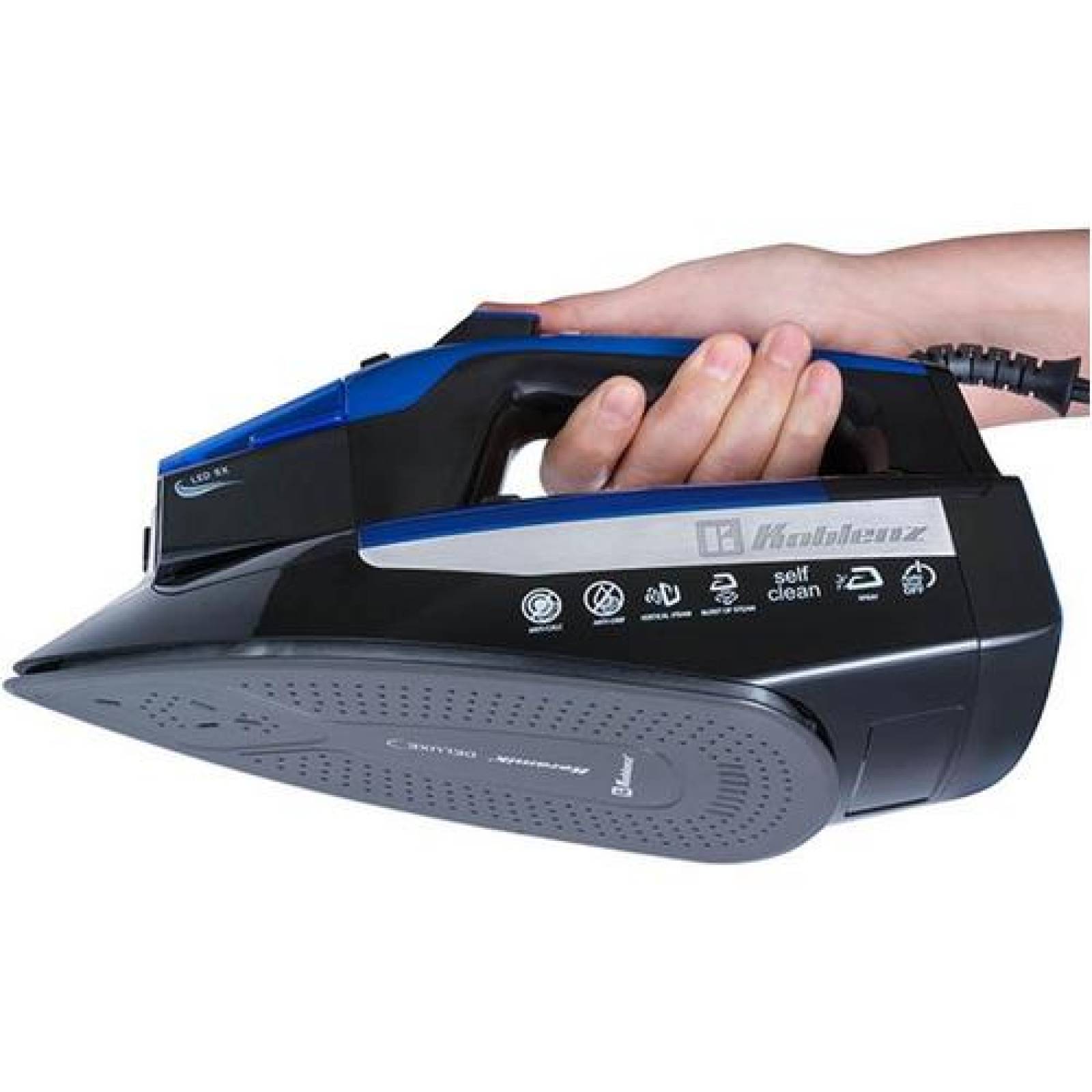 Plancha Vapor Koblenz Monitorea Temperatura Pantalla Led 