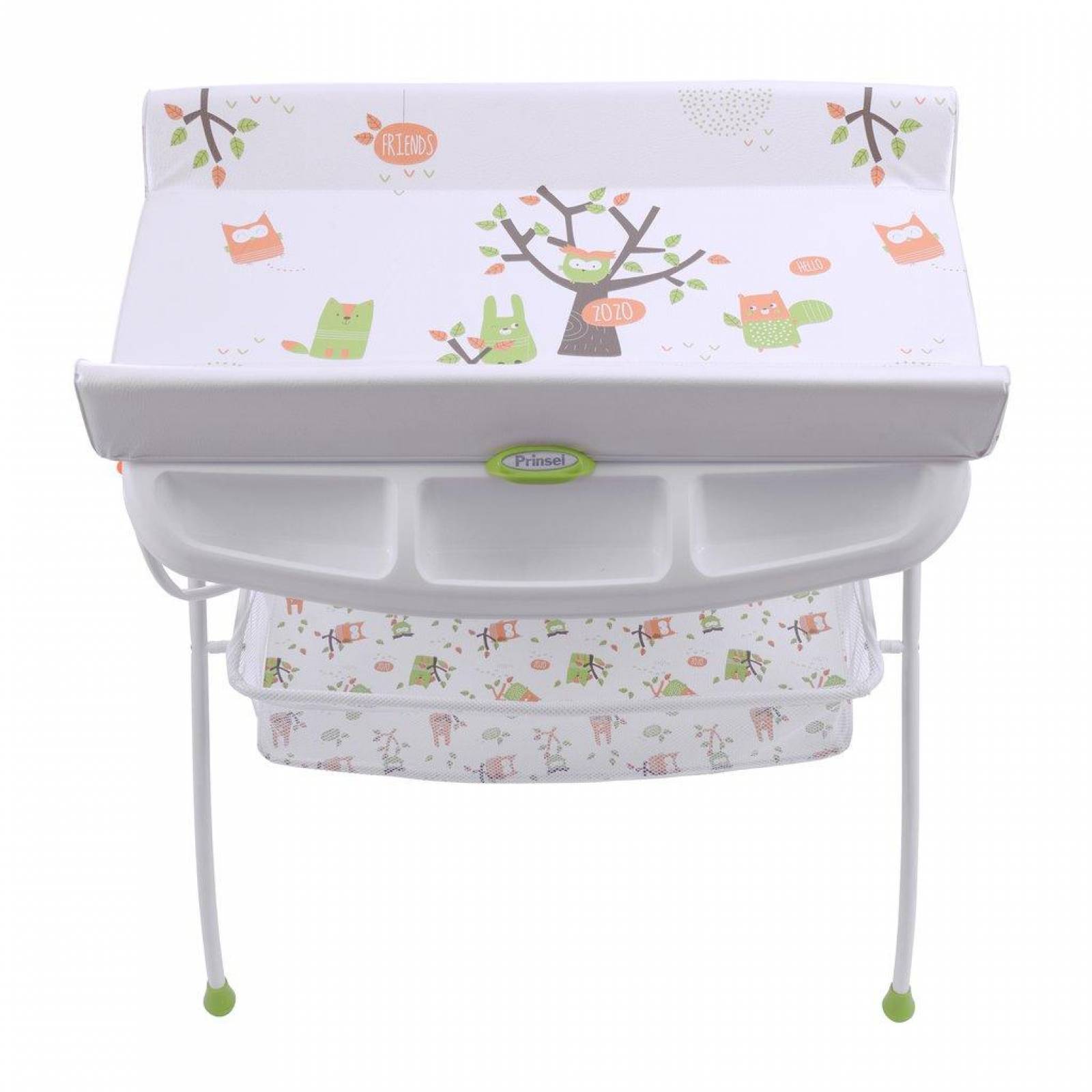Bañera Bebe Con Base Prinsel Charola Cambiador Plegable 