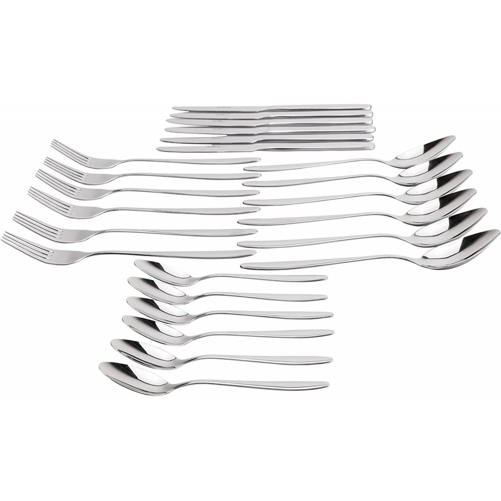 Juego Cubiertos Magefesa Acero Inoxidable 24 Piezas 