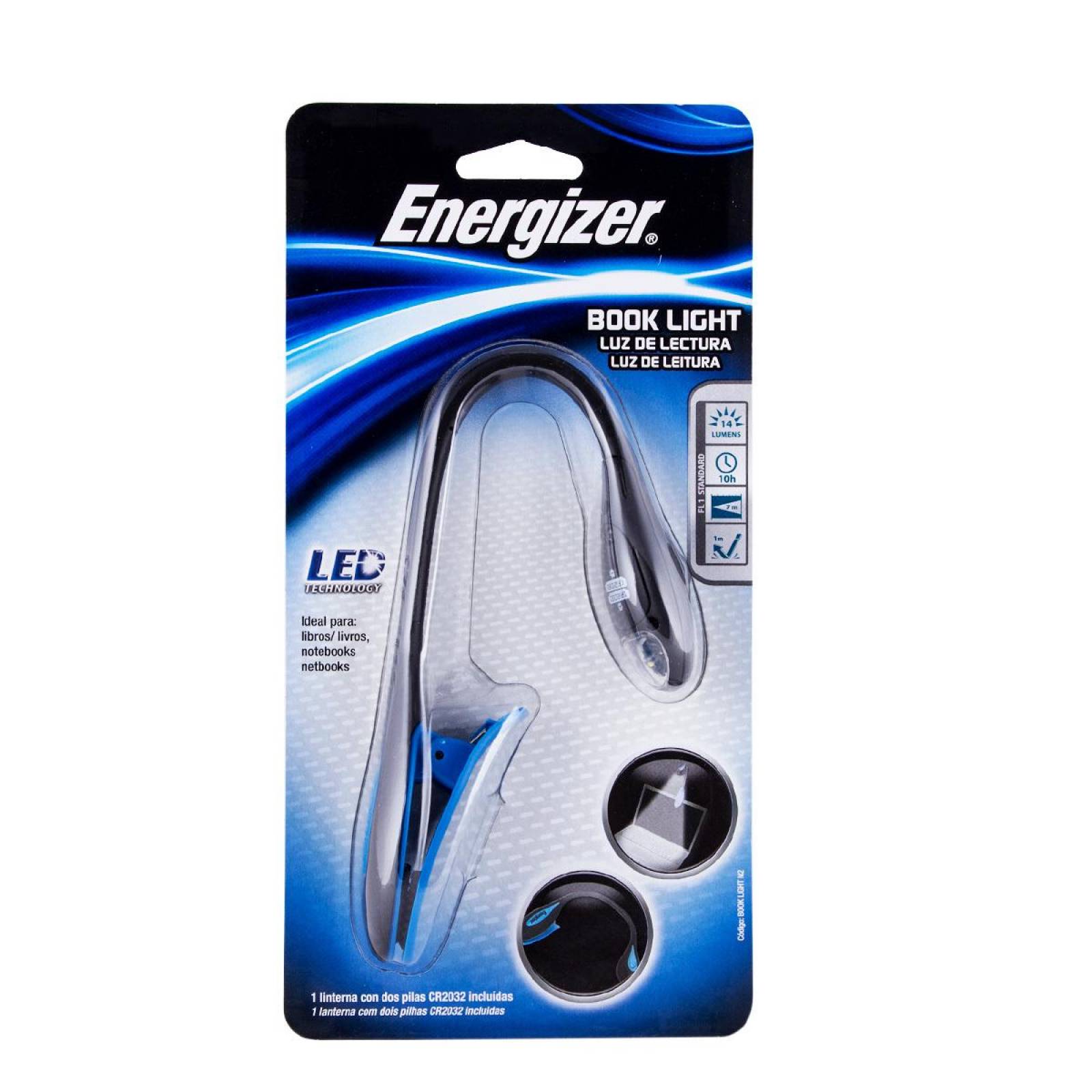 Linterna Energizer Booklight Lectura Cama Escritorio 