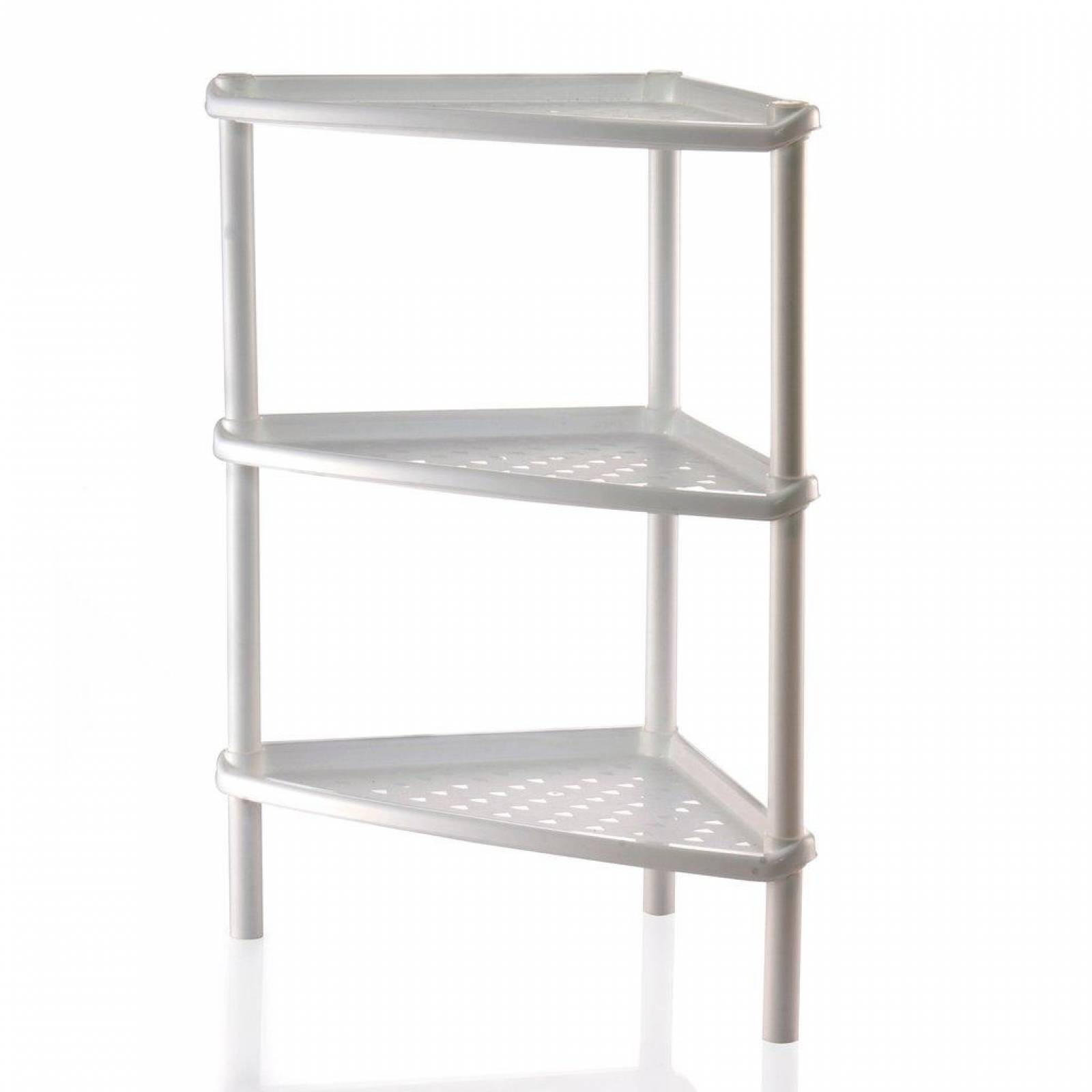Repisa Estante Esquinero 3 Niv Triangular Para Jardin Cocina 