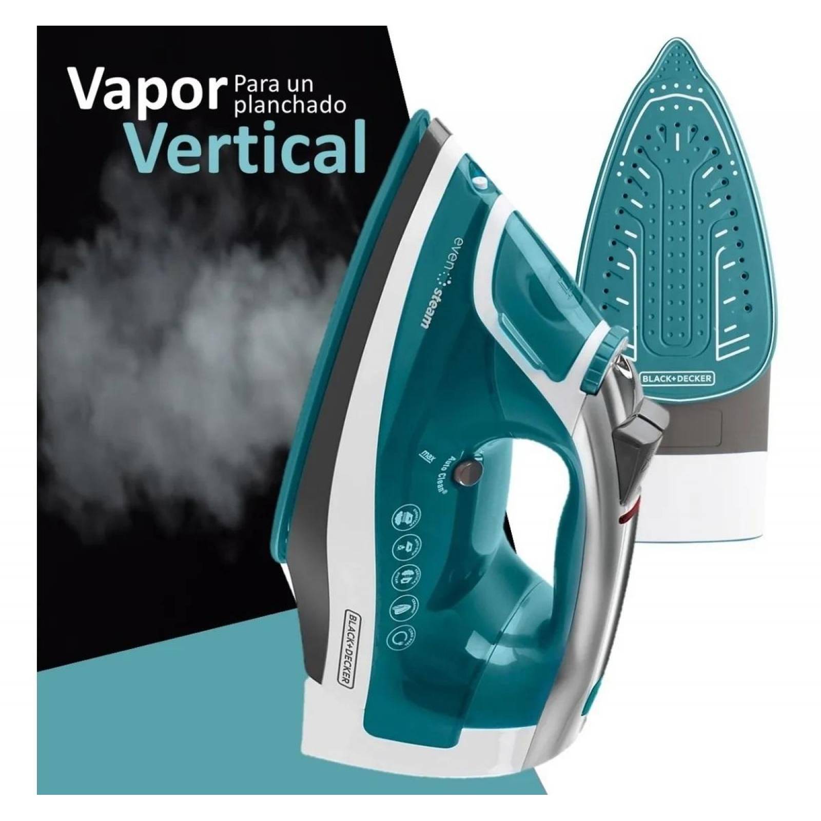 Plancha Vapor Black & Decker Icr1924 Vertical Rafagas Vapor 