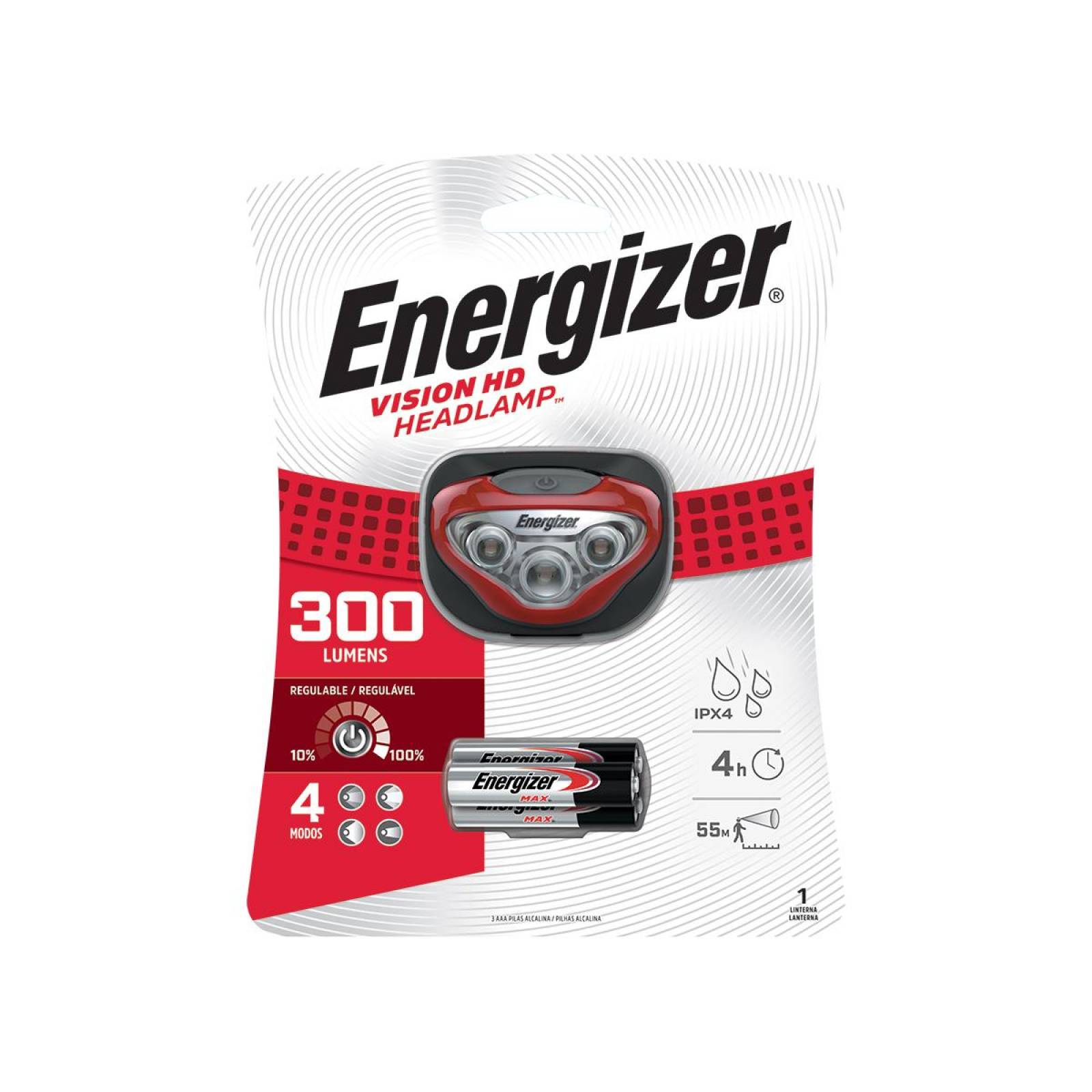 Linterna Lampara Cabeza Energizer Manos Libres Potente 